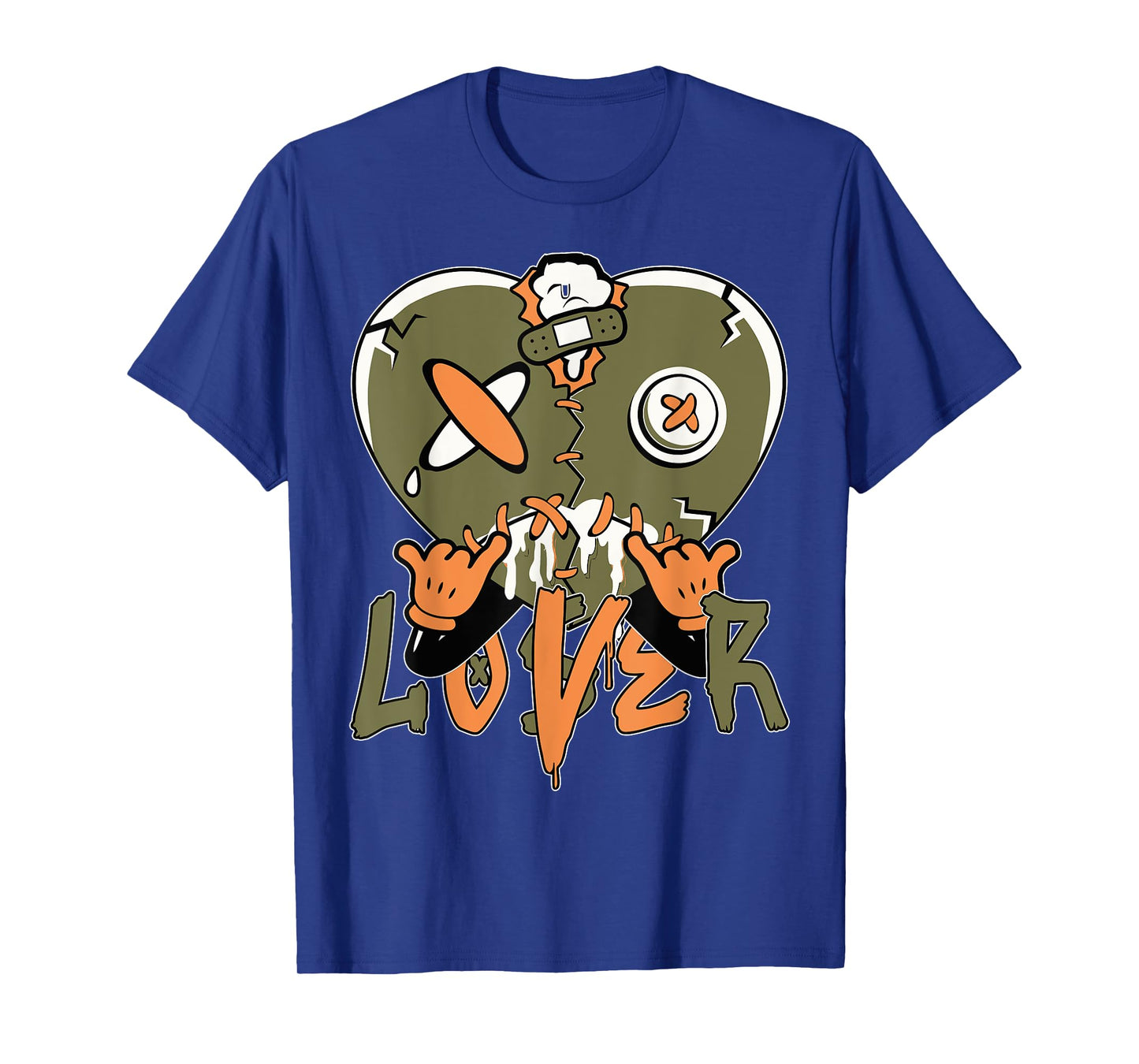 Loser Lover Drip Heart Olive Green 5s Matching For Men Women T-Shirt