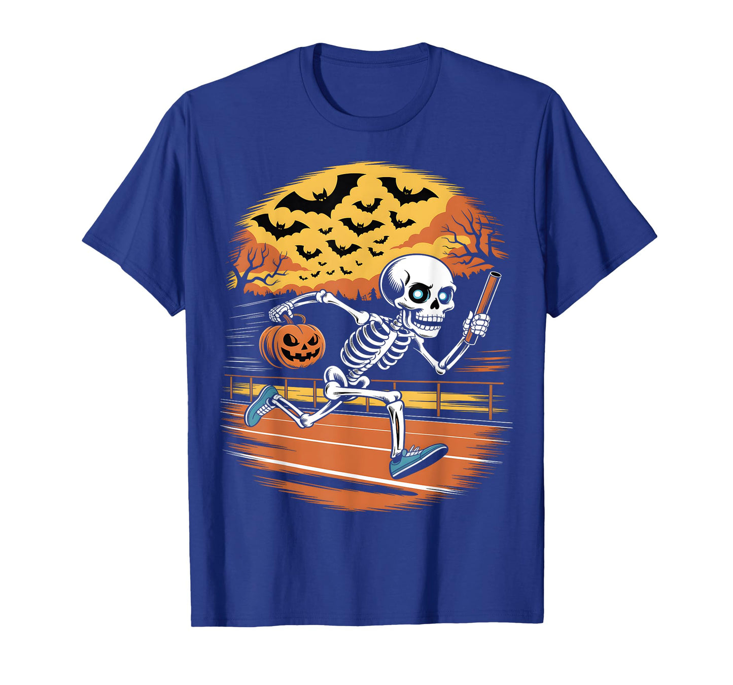 Halloween Skeleton Running T-Shirt