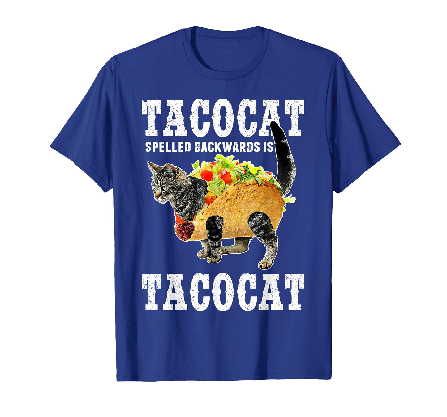 Tacocat Spelled Backwards is Tacocat Funny Cat Shirt T-Shirt for Men Women