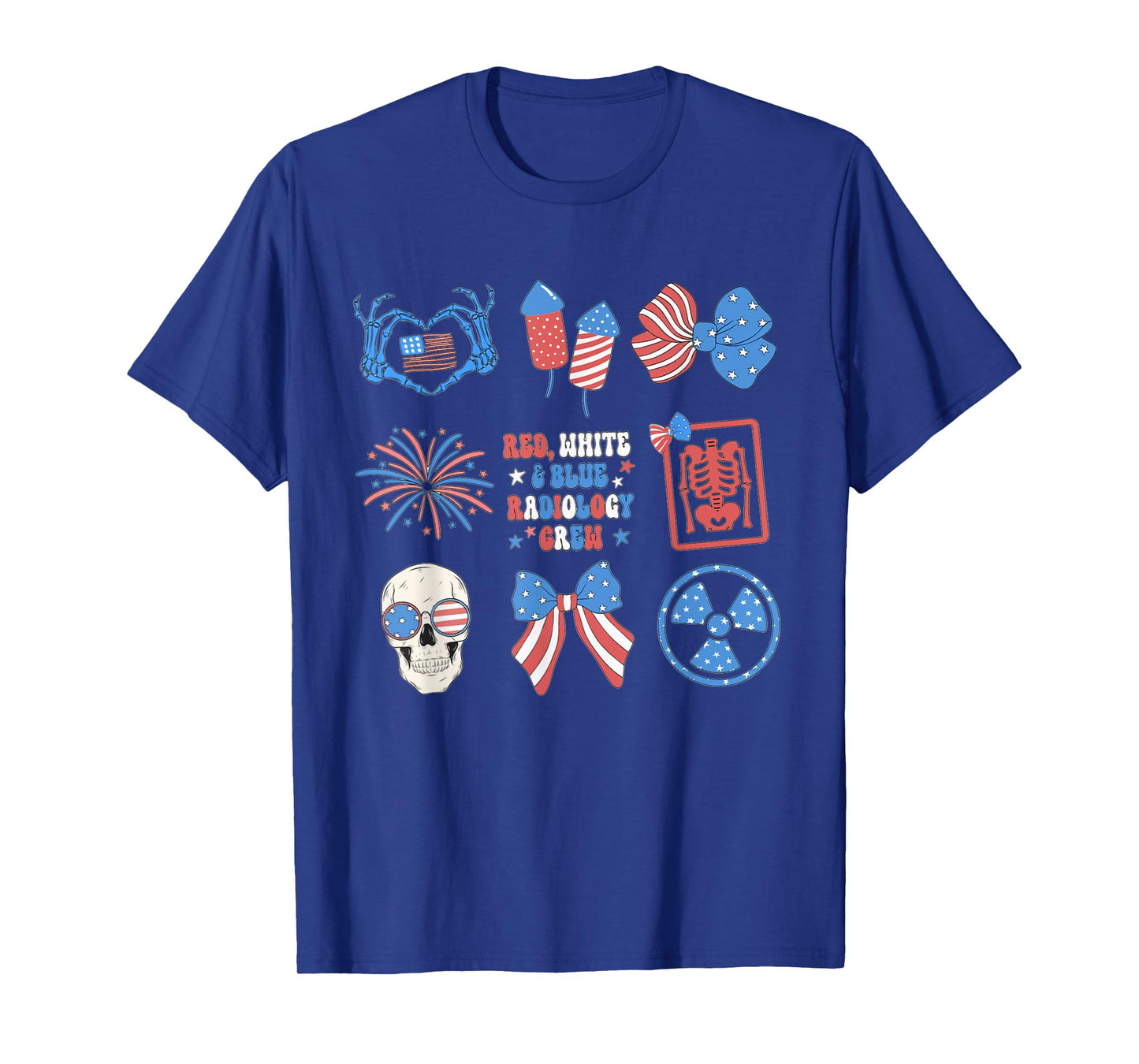 Red, White & Blue Radiology Crew 4th of July Rad Department T-Shirt