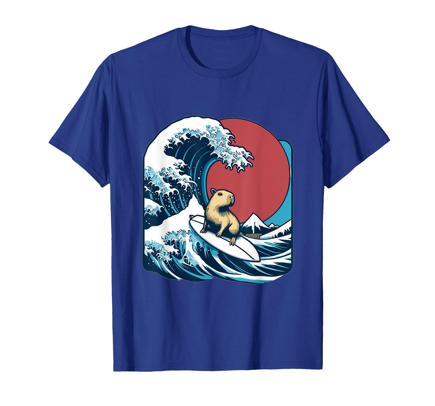 Wave Capybara Surfing Rodent T-Shirt