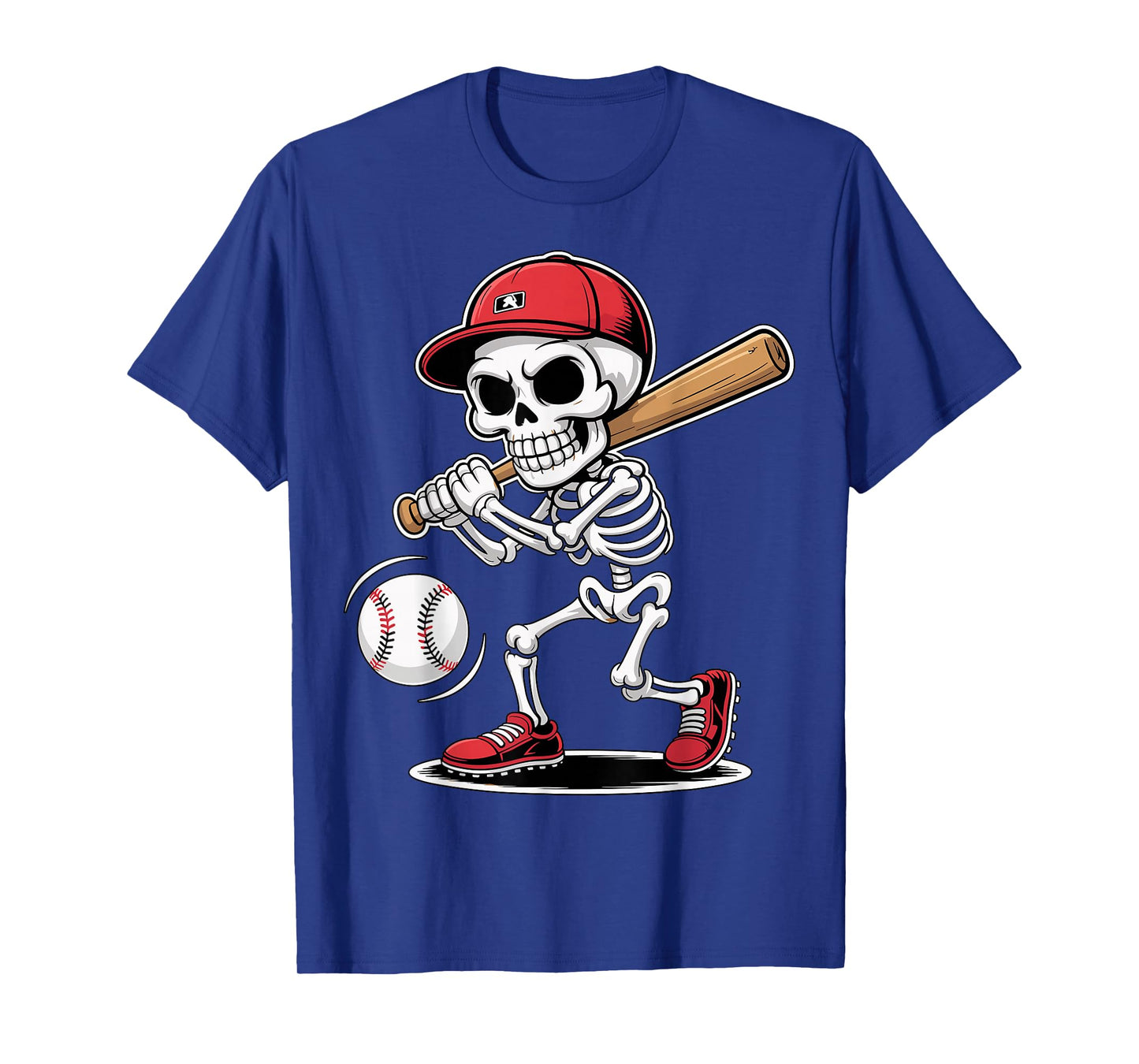 Skeleton Baseball Player T-Shirt
