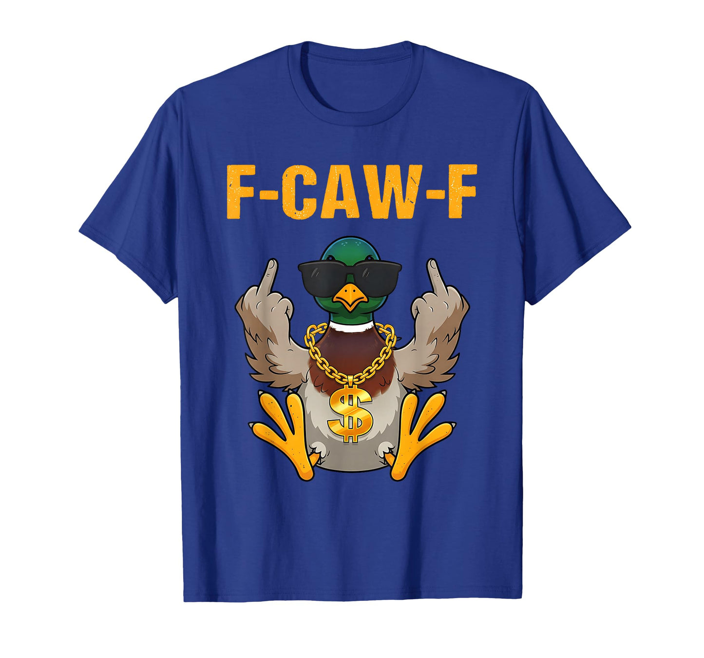F Caw F Waterfowl Mallard Duck Hunting Camo Duck Hunters T-Shirt