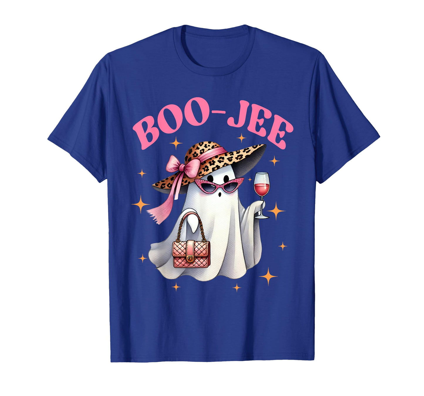 Spooky Season Cute Ghost Funny Halloween Boujee Boo-JEE T-Shirt