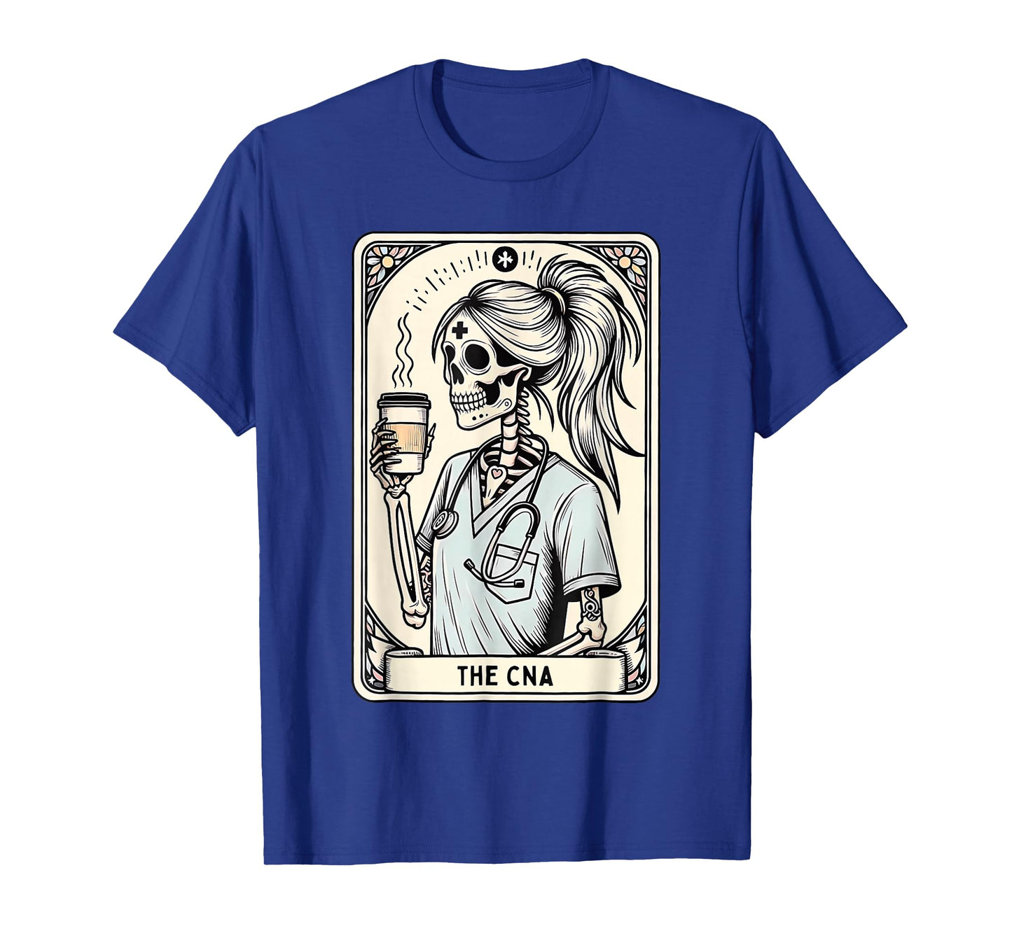 The Nurse Skeleton Tarot Card Funny Nursing Nurse RN LPN NP T-Shirt