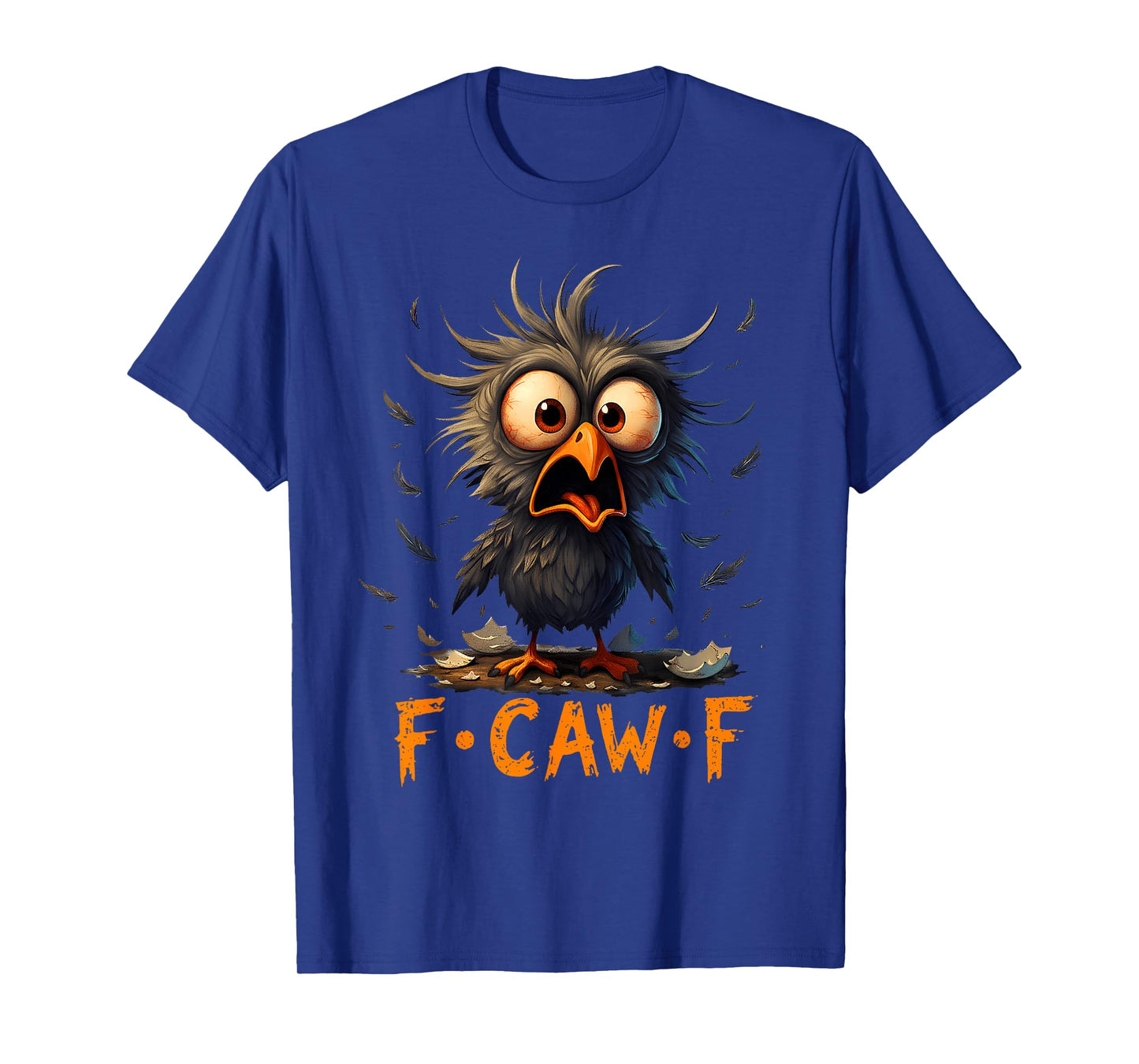 Funny F-Caw-F Black Crow FCawF Humor Quote Bird Meme T-Shirt