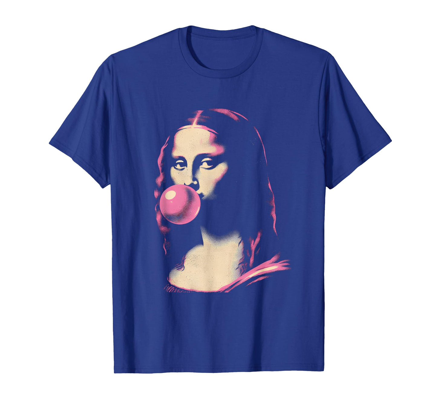 Mona-Lisa Blowing Bubble Gum - Funny Vintage Graphic Gum T-Shirt