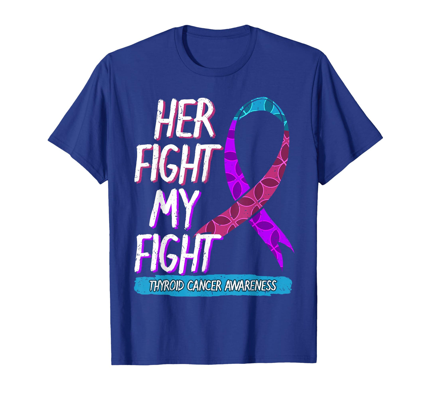 Thyroid Cancer Awareness Ribbon Endocrinologist Gift Idea T-Shirt