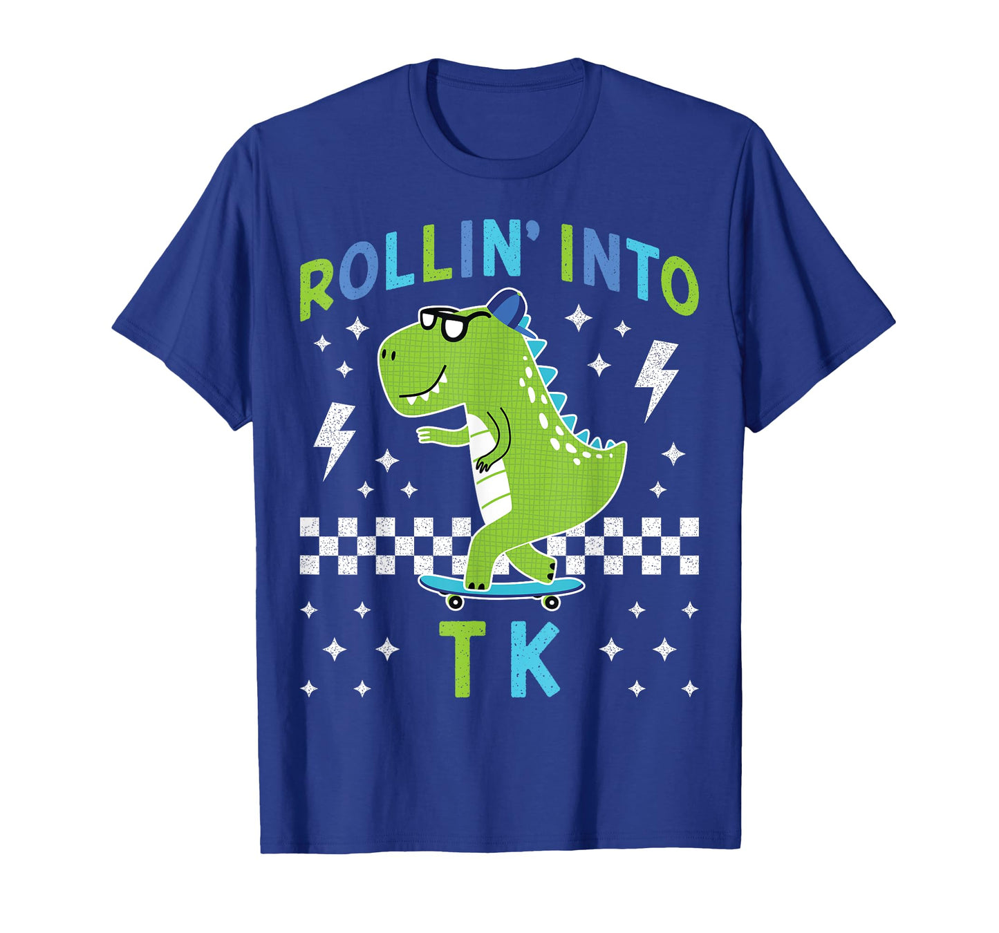 Rollin Into TK Dinosaur Back to School Kid Iβm Ready for TK T-Shirt