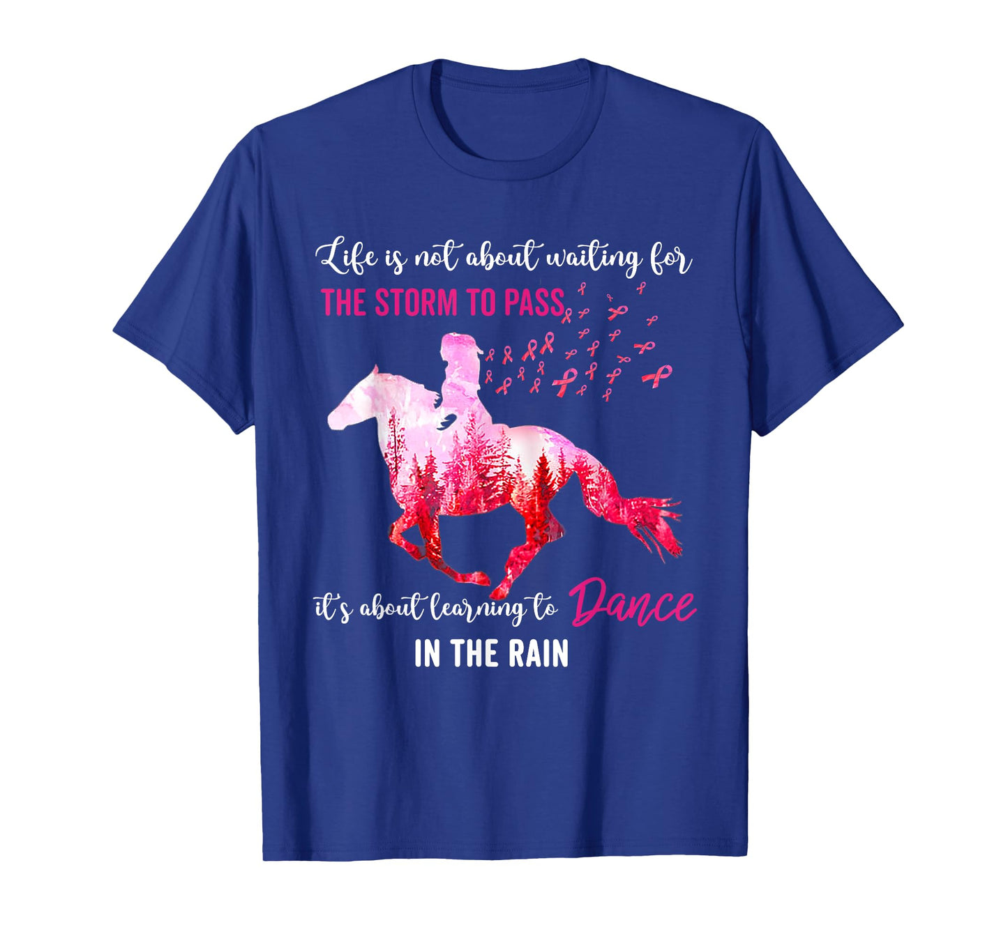Breast Cancer Awareness I Am The Storm Horse Survivor T-Shirt