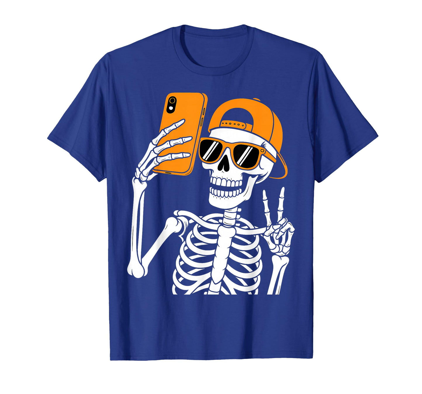Halloween Skeleton Selfie Costume T-Shirt