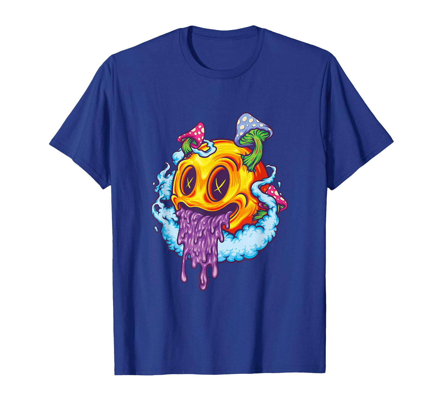 Goblincore Aesthetic Grunge Fungi Mushroom Skull T-Shirt