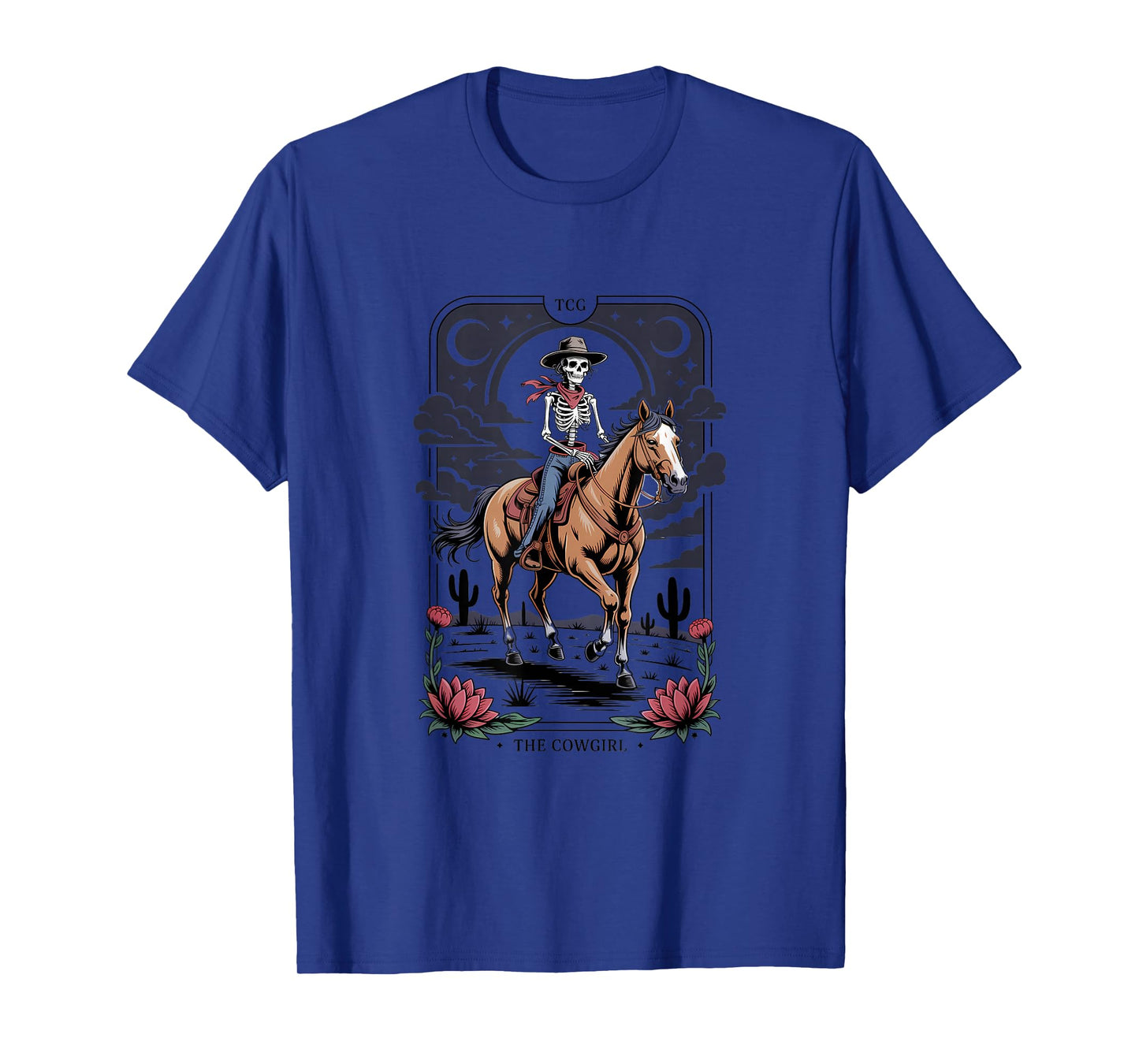The Cowgirl Skeleton Tarot Design T-Shirt
