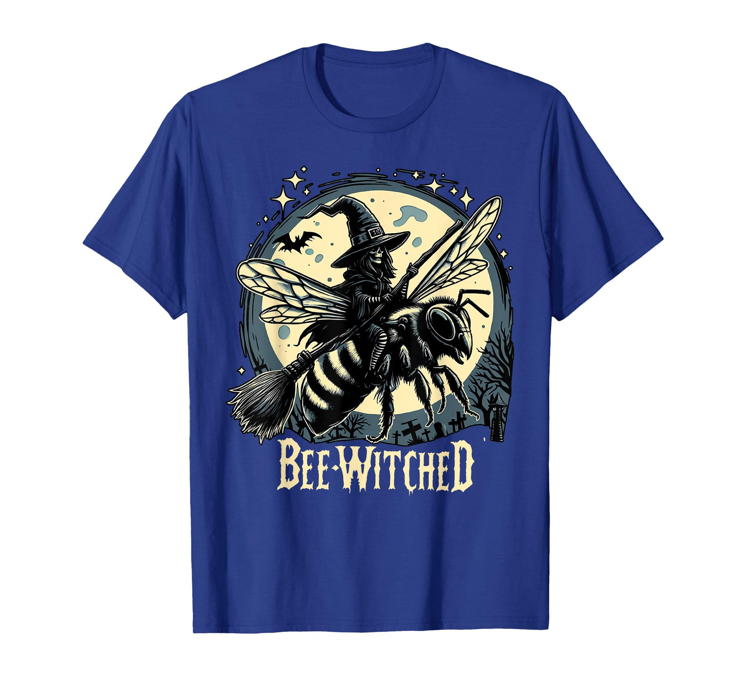 Bee Witched Halloween Skeleton Spooky Beekeeper Lover T-Shirt