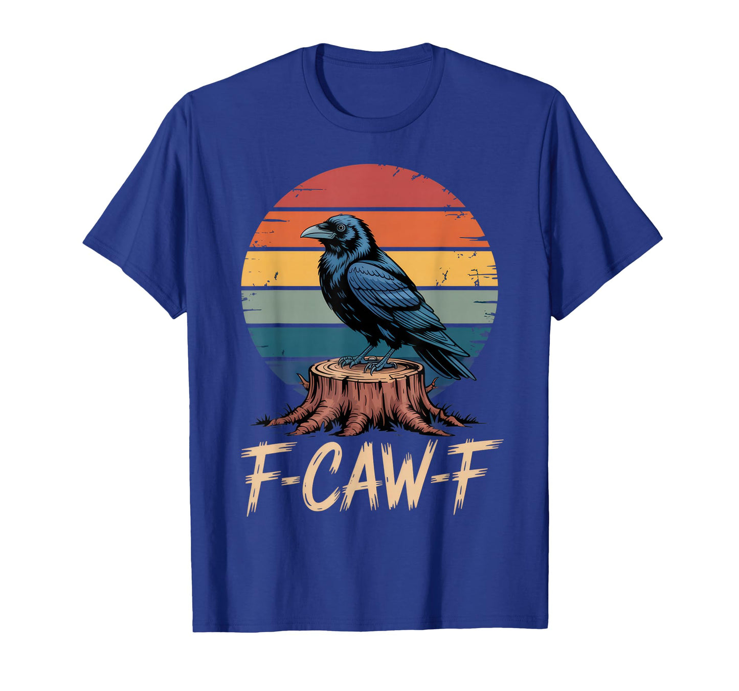 F-CAW-F Crow Lovers Quirky Humor Halloween Vibes T-Shirt