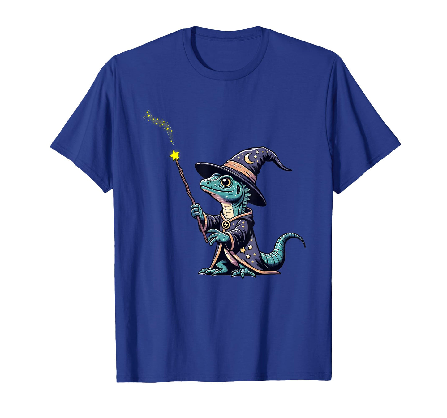 Basilisk Lizard with a Wizard Cool Lizard Art Herpetology T-Shirt