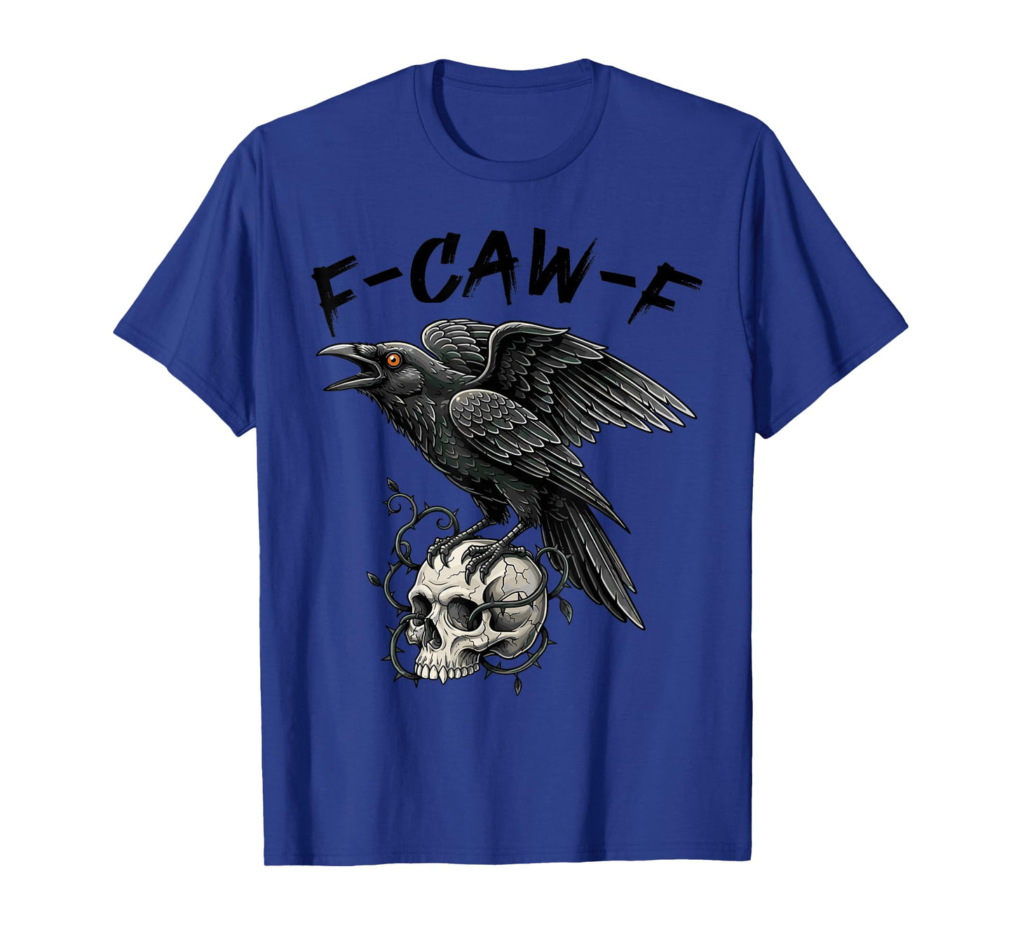 Black Crow, F-Caw-F Funny Black Bird Moon Gothic T-Shirt