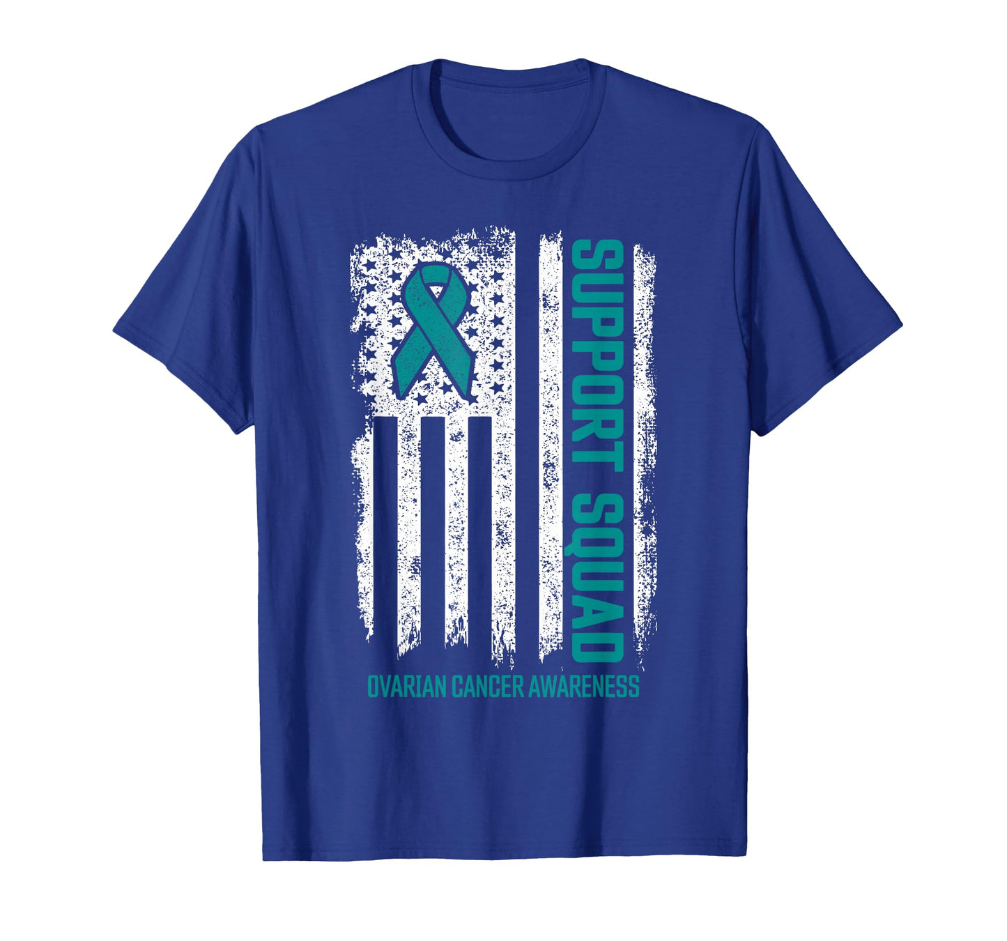 Ovarian Cancer Shirts Support Squad Ovarian Cancer Awareness T-Shirt