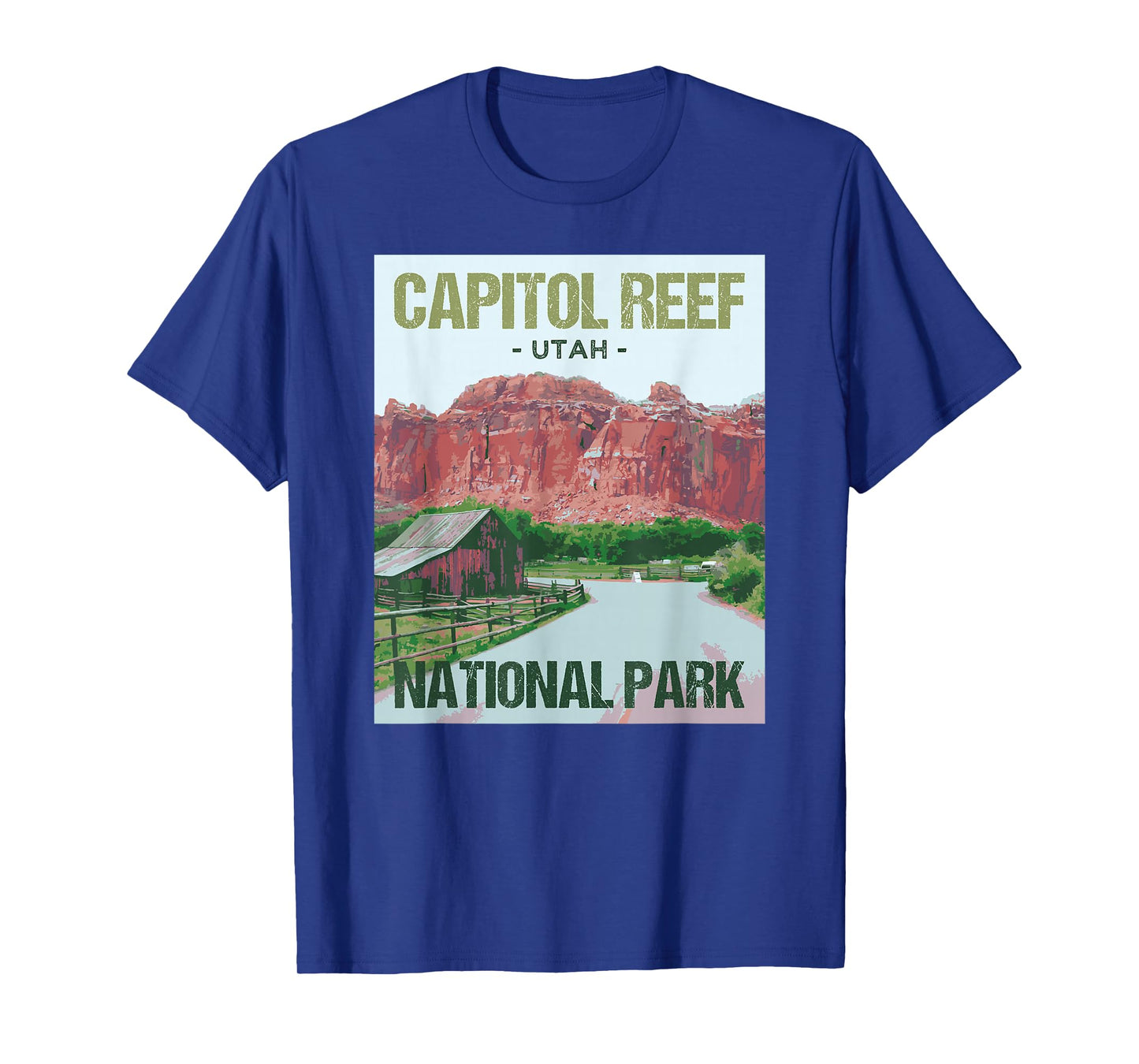 Capitol Reef National Park Utah Poster Design T-Shirt