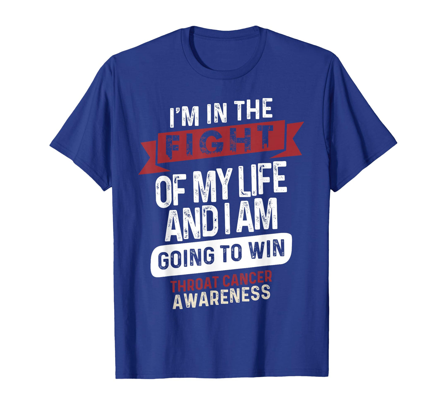 Fight to Win- Throat Cancer Awareness Supporter Ribbon T-Shirt