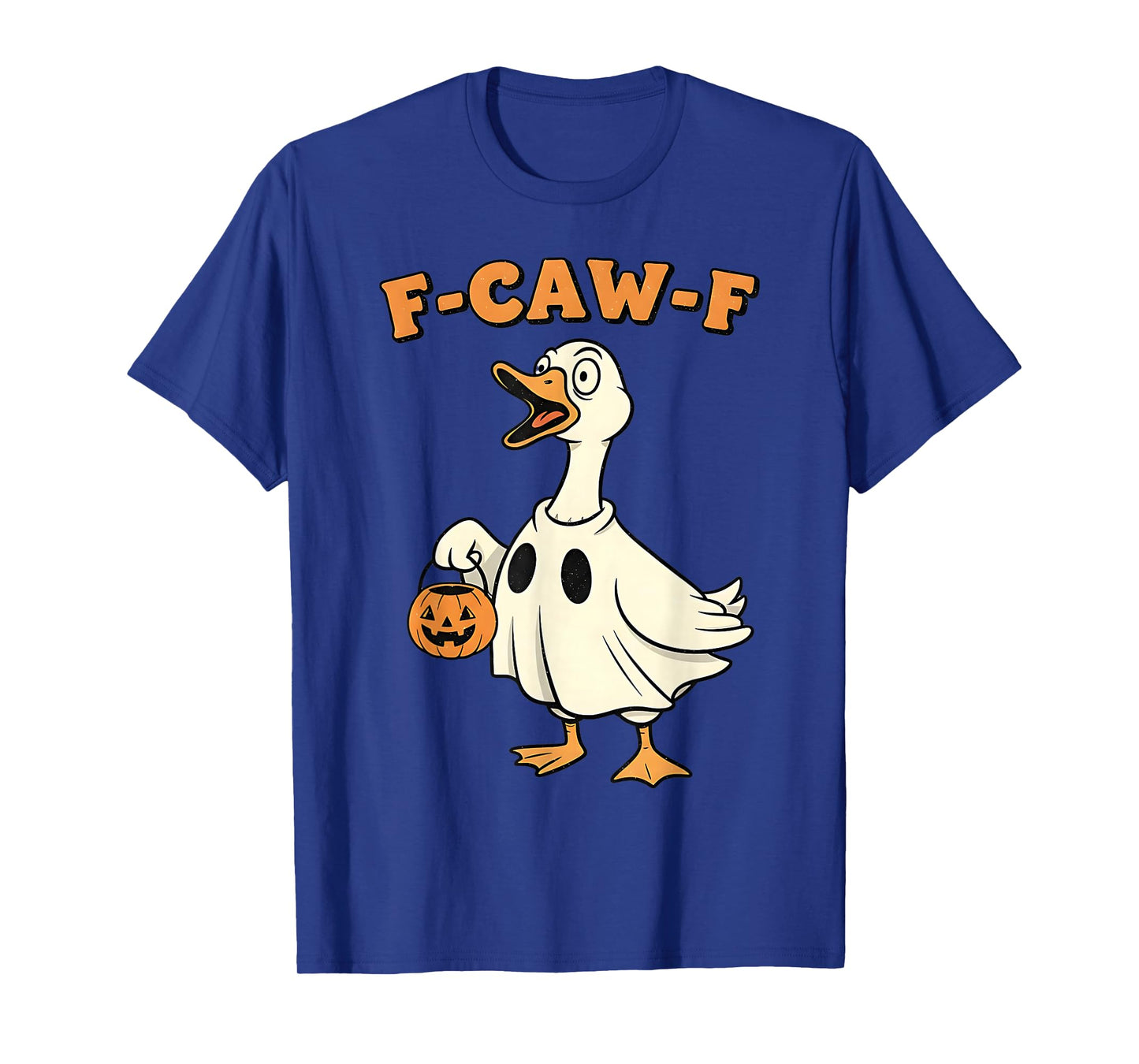 Funny Goose Halloween F-CAW-F Spooky Ghost Goose T-Shirt