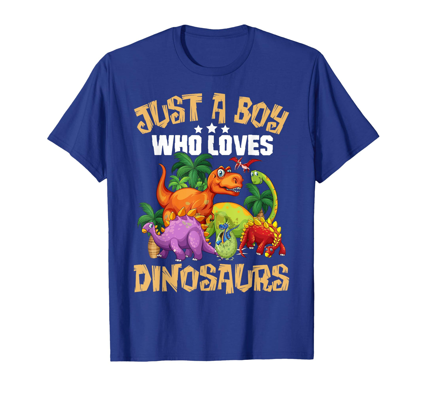 Just A Boy Who Loves Dinosaurs Shirt Brachiosaurus Dino Boys T-Shirt
