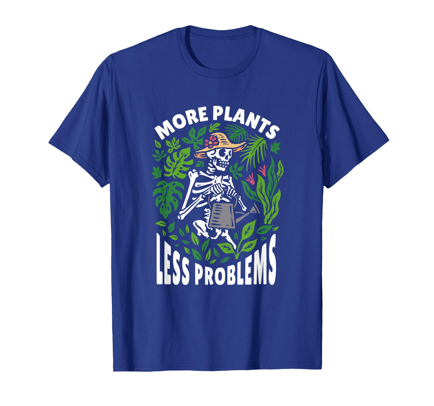Gothic Gardening Humor Plant Lover Skeleton Graphic T-Shirt