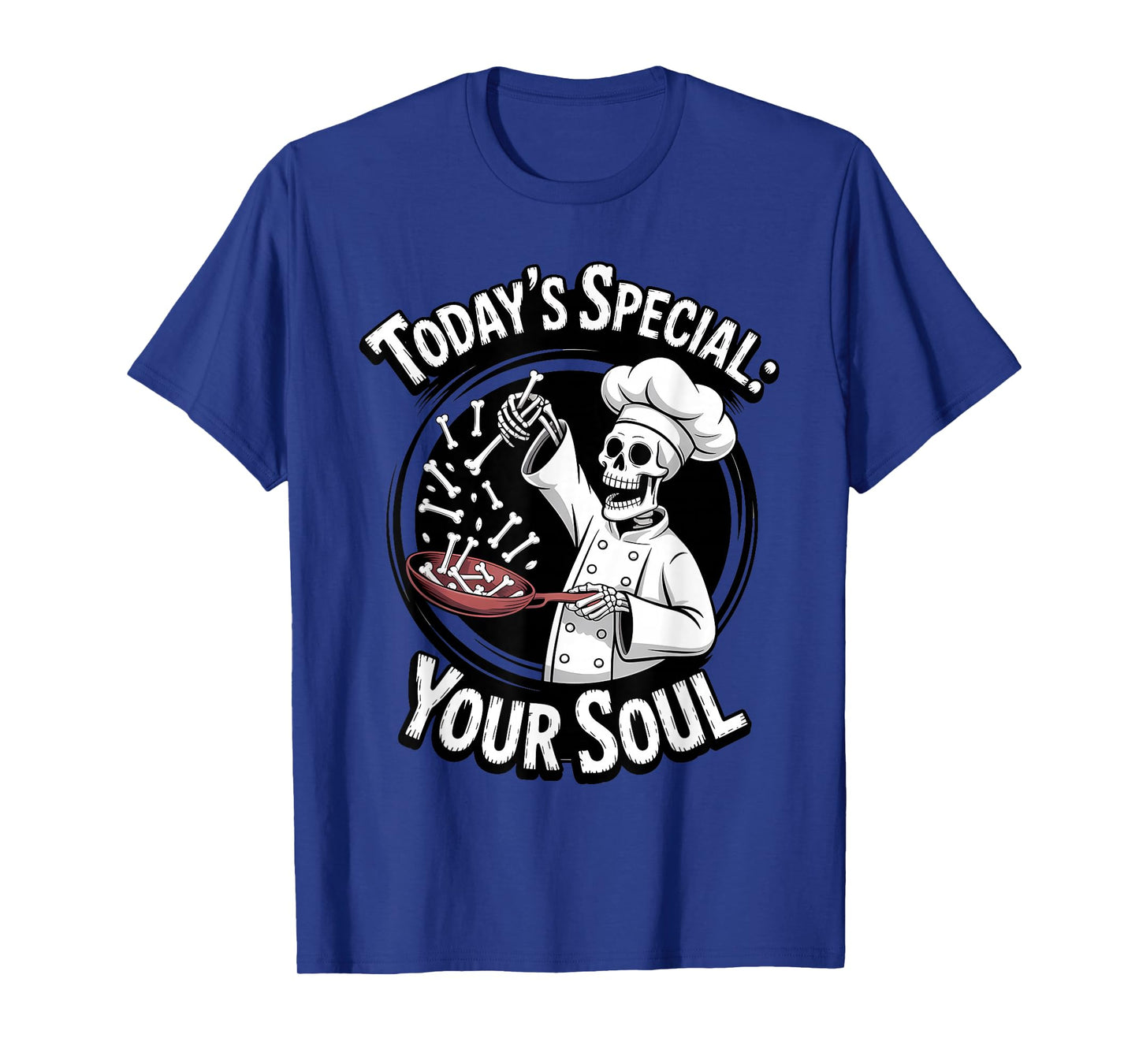 Skeleton Chef Halloween Spooky Funny Cooking T-Shirt