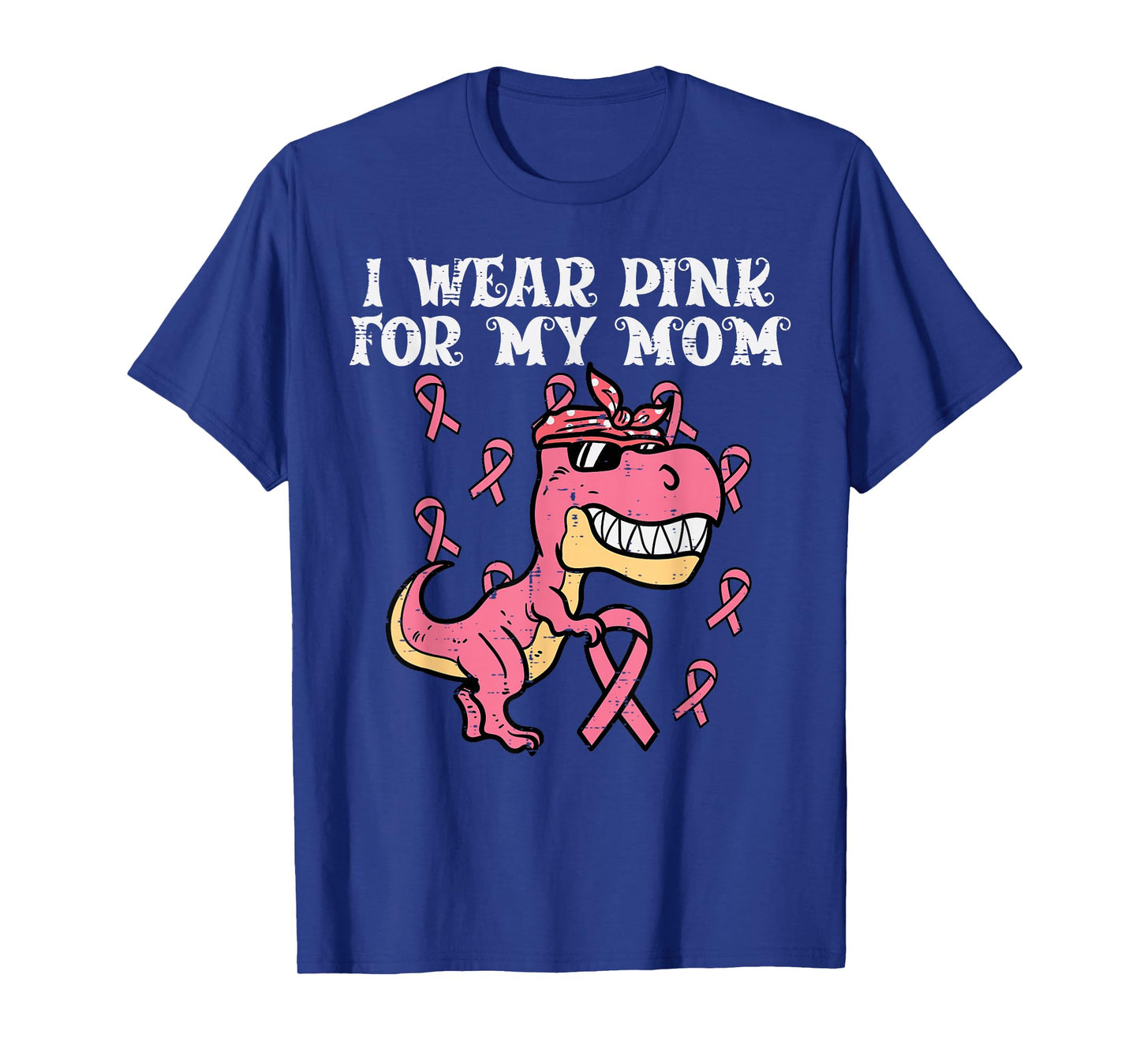 I Wear Pink For My Mom Trex Breast Cancer Awareness Kids Boy T-Shirt