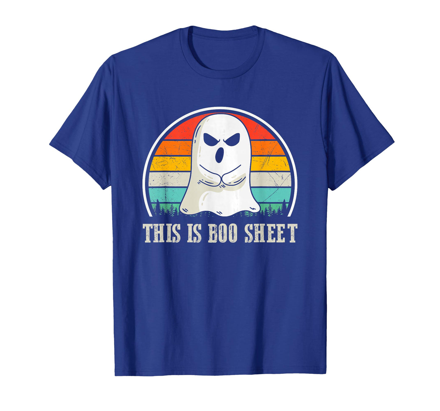 Retro Halloween Costume This is Boo Sheet Ghost Men Women T-Shirt