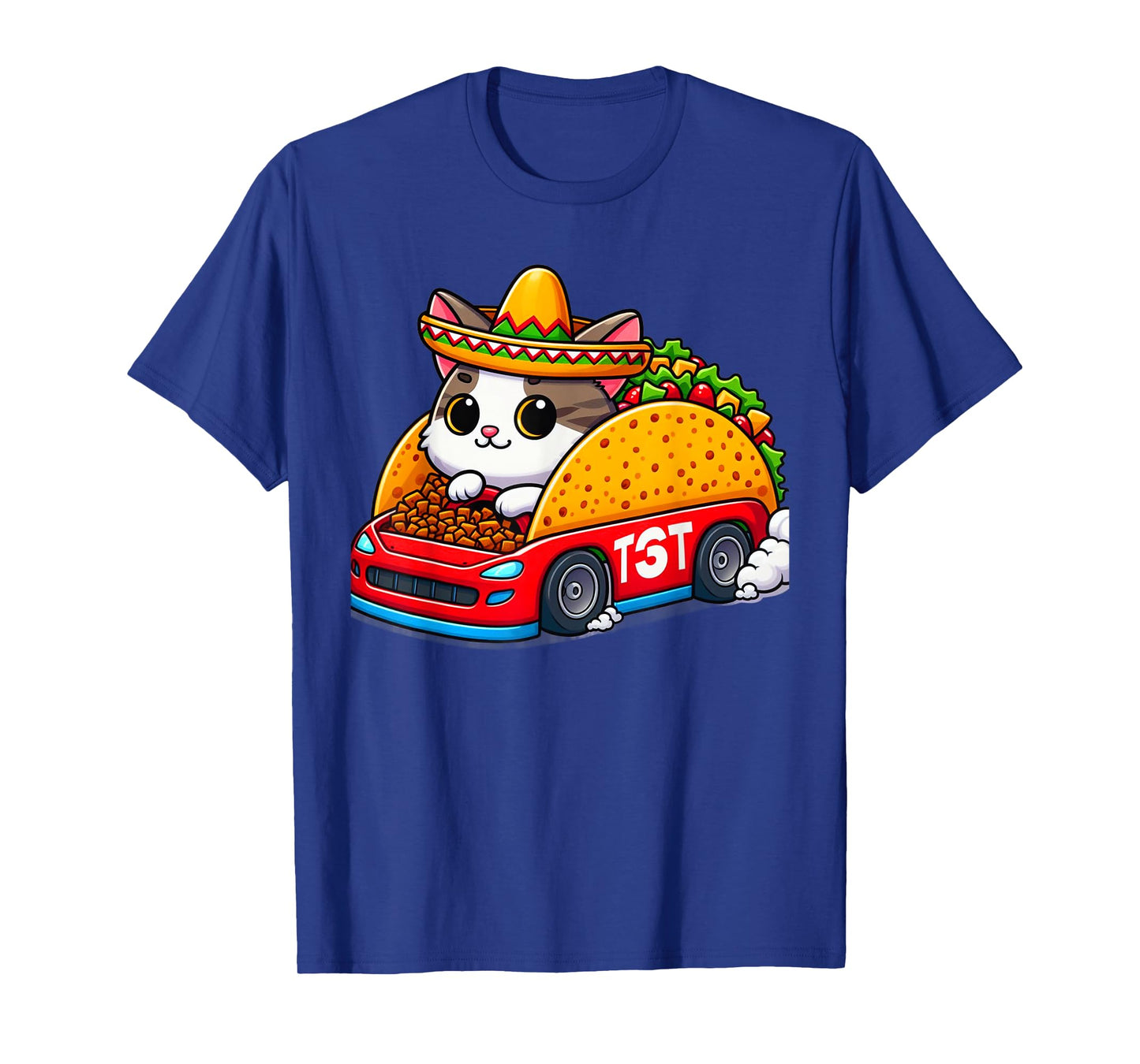 Tacocat Racecar Spelled Backwards Funny Mexican Car Taco Cat T-Shirt