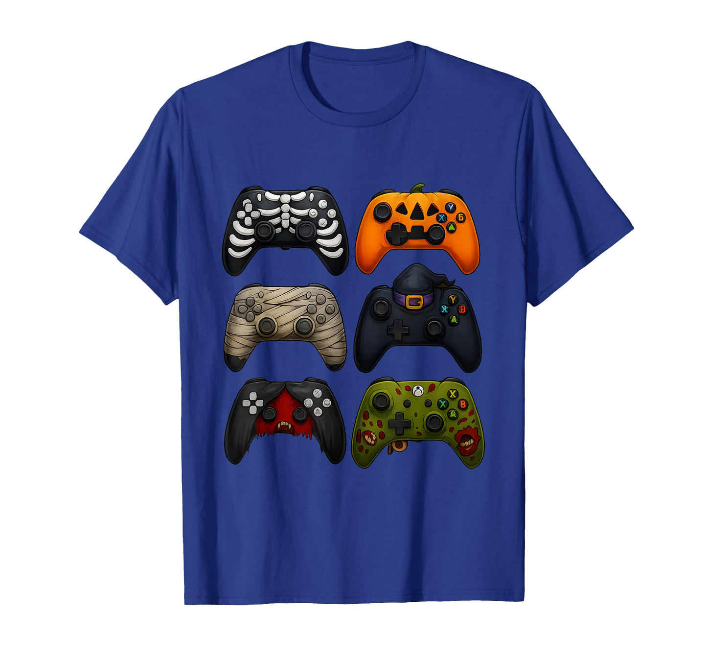 Halloween Skeleton Zombie Gaming Controllers for Kids Boys T-Shirt