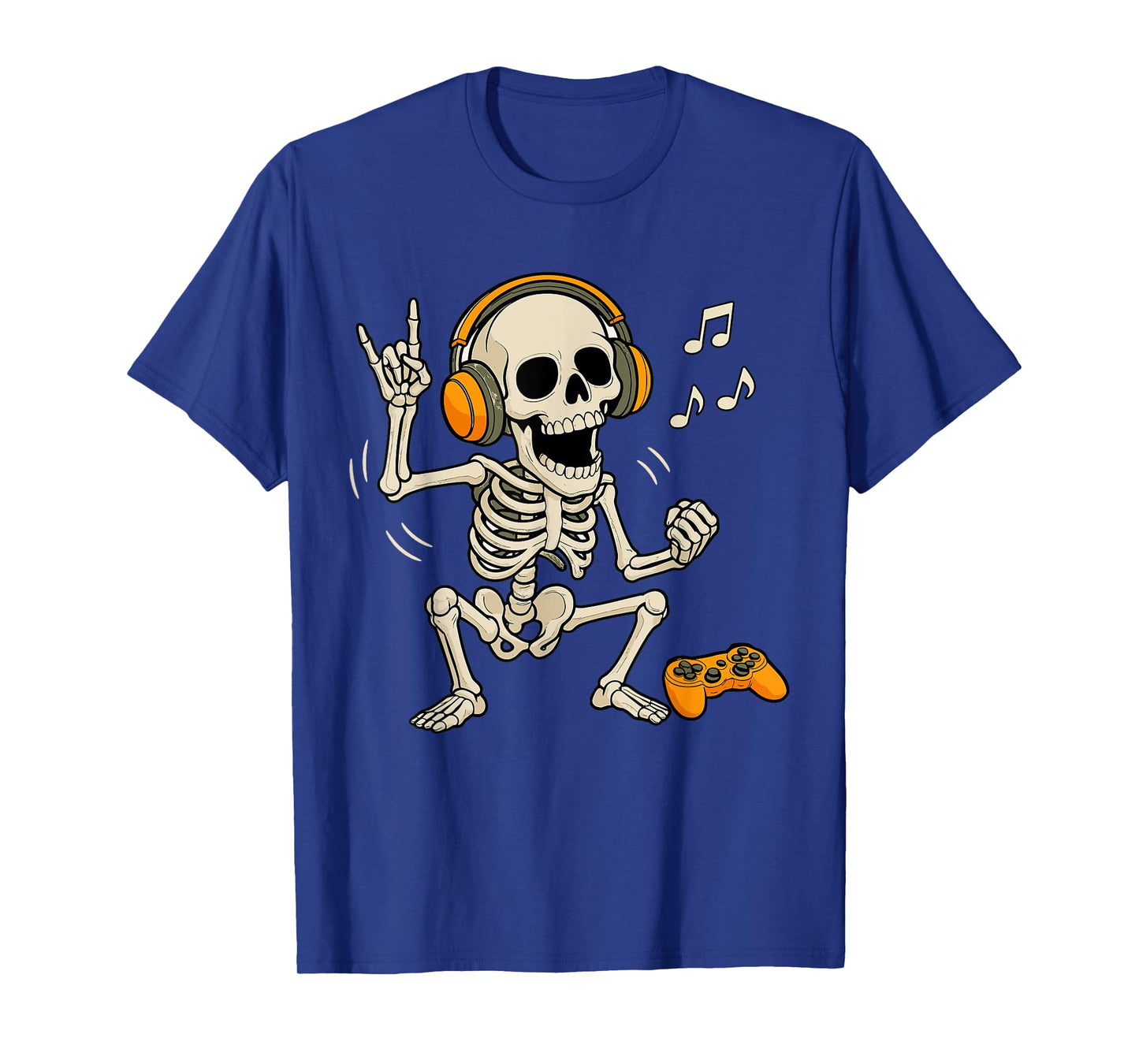 Halloween Skeleton Gamer Video Gaming Funny Skeleton Gaming T-Shirt