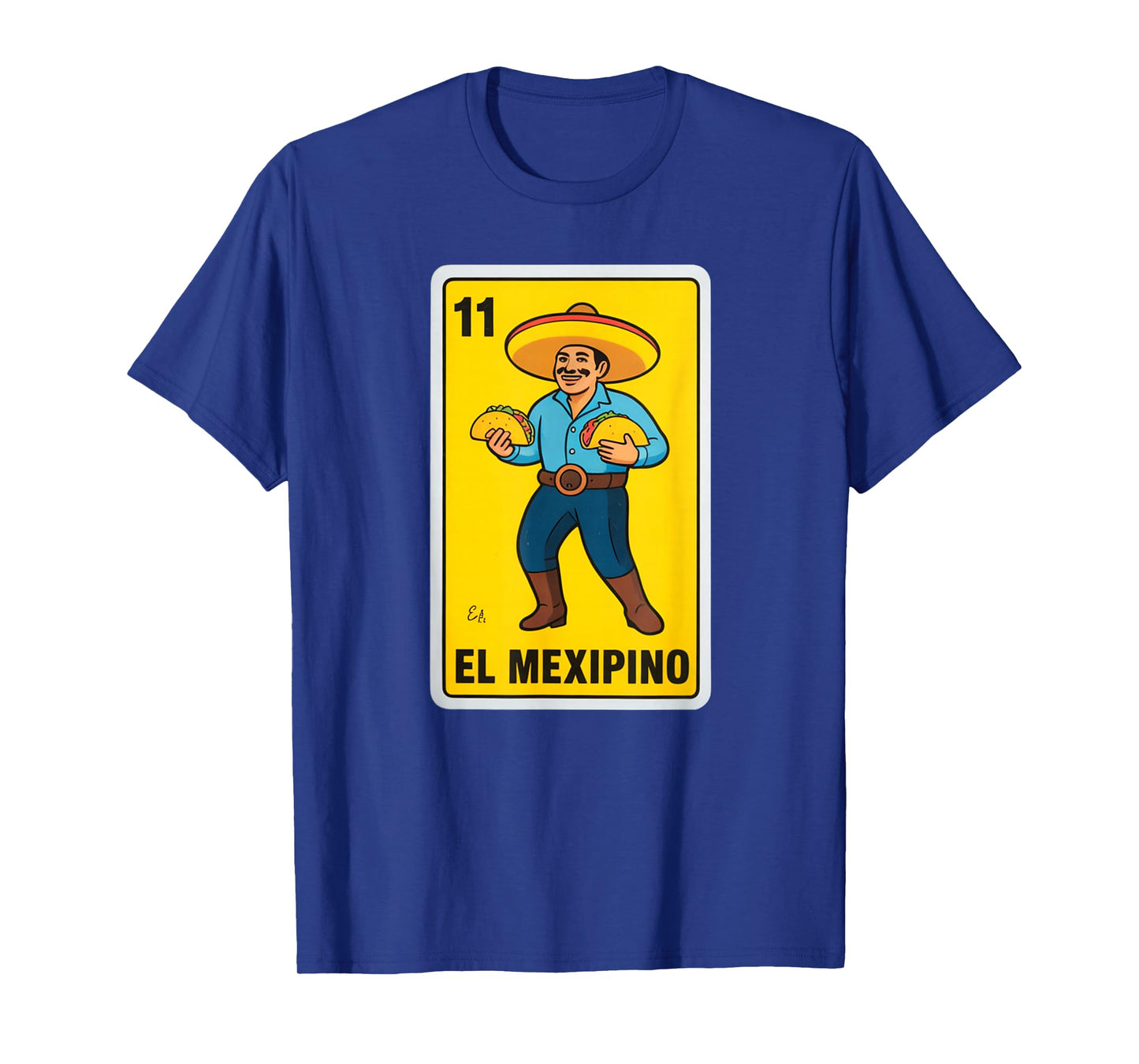 Funny El Mexipino Taco Sombrero Humor Saying Lottery Gag T-Shirt