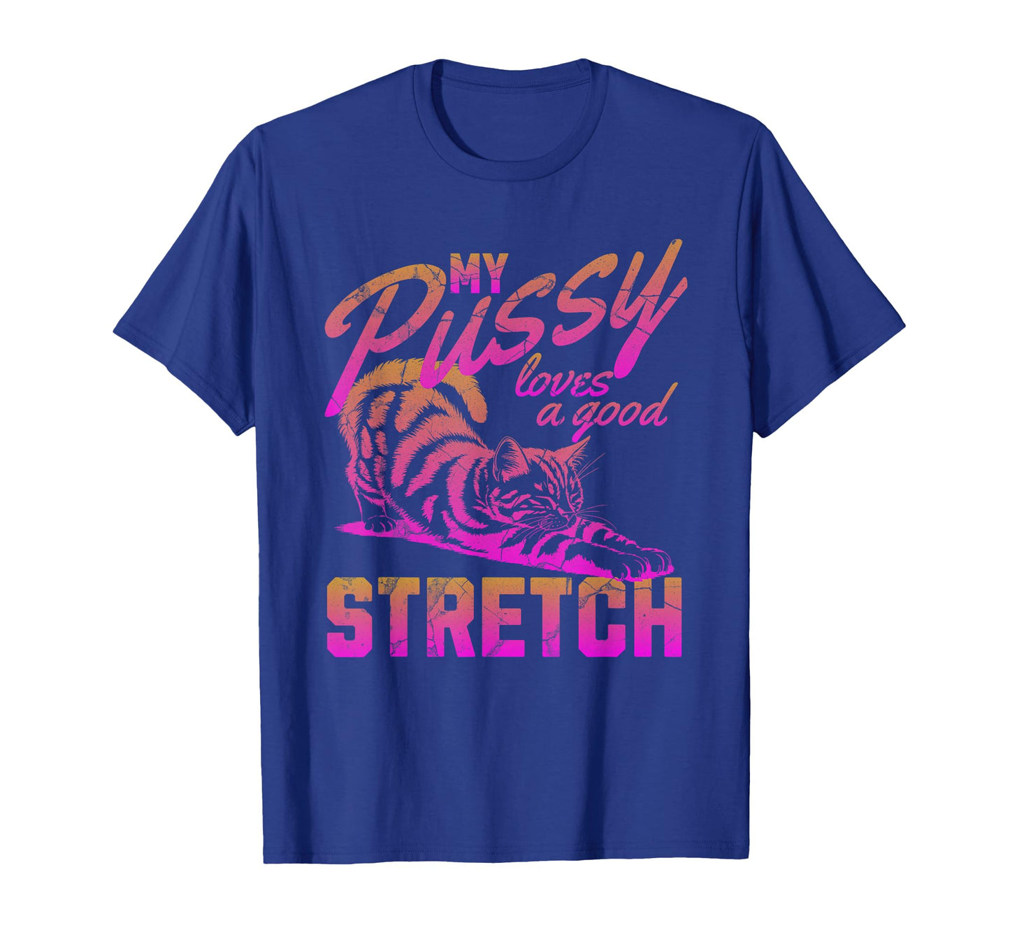 My Pussy Love A Good Stretch Funny Vintage T-Shirt