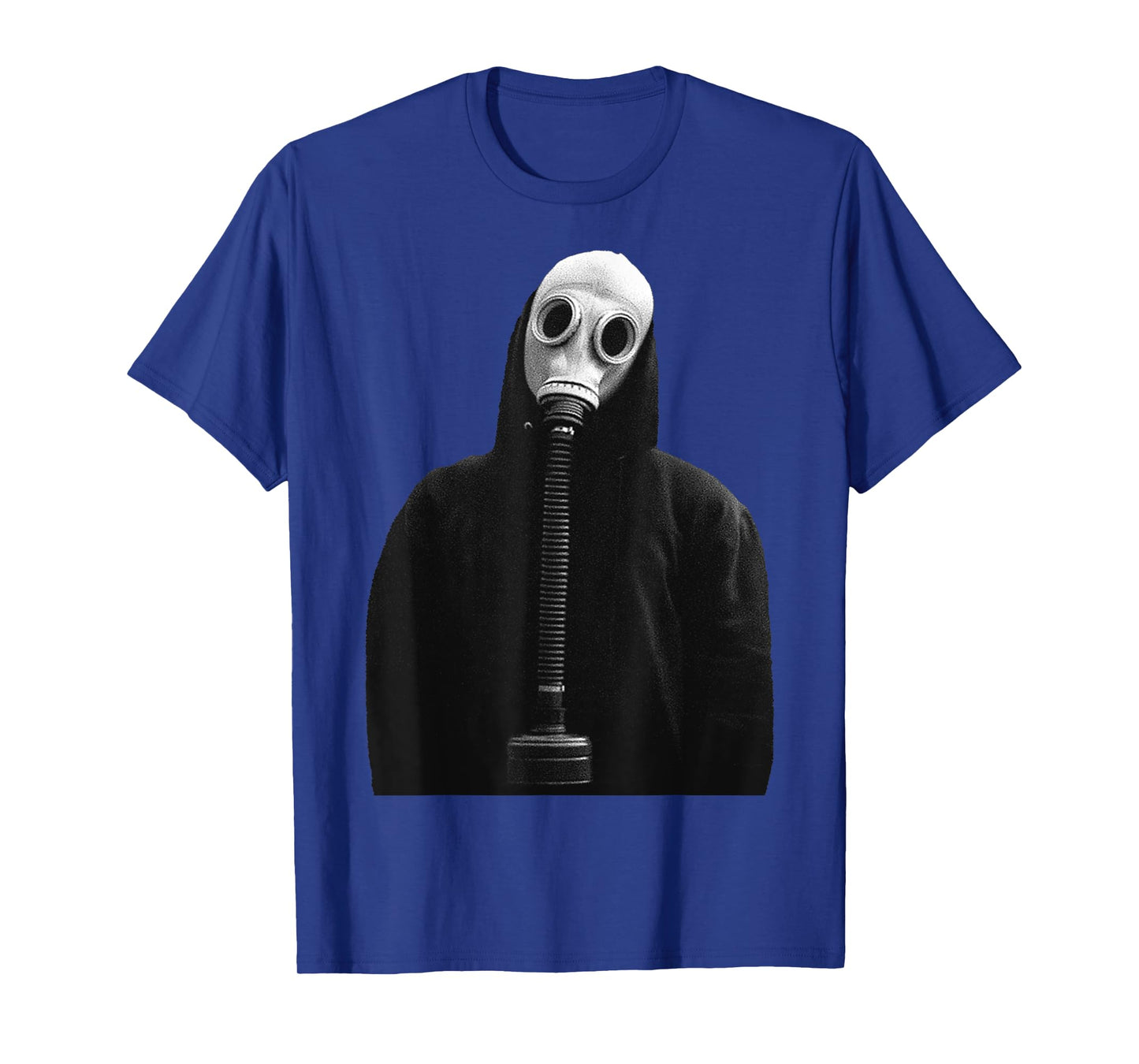 Eagerlys The Man in Black Wearing Gas Mask Vintage T-Shirt