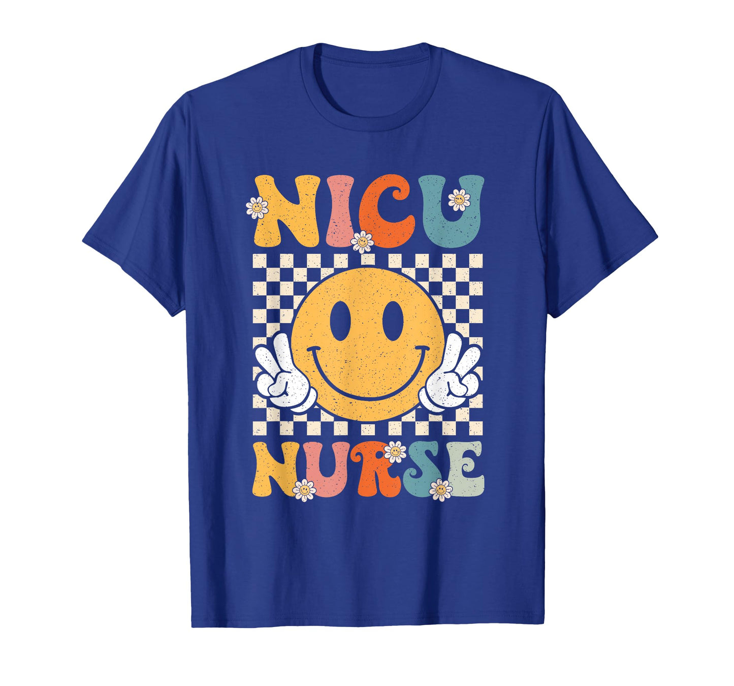 Groovy NICU Nurse Neonatal Intensive Care Unit Nurse Womens T-Shirt