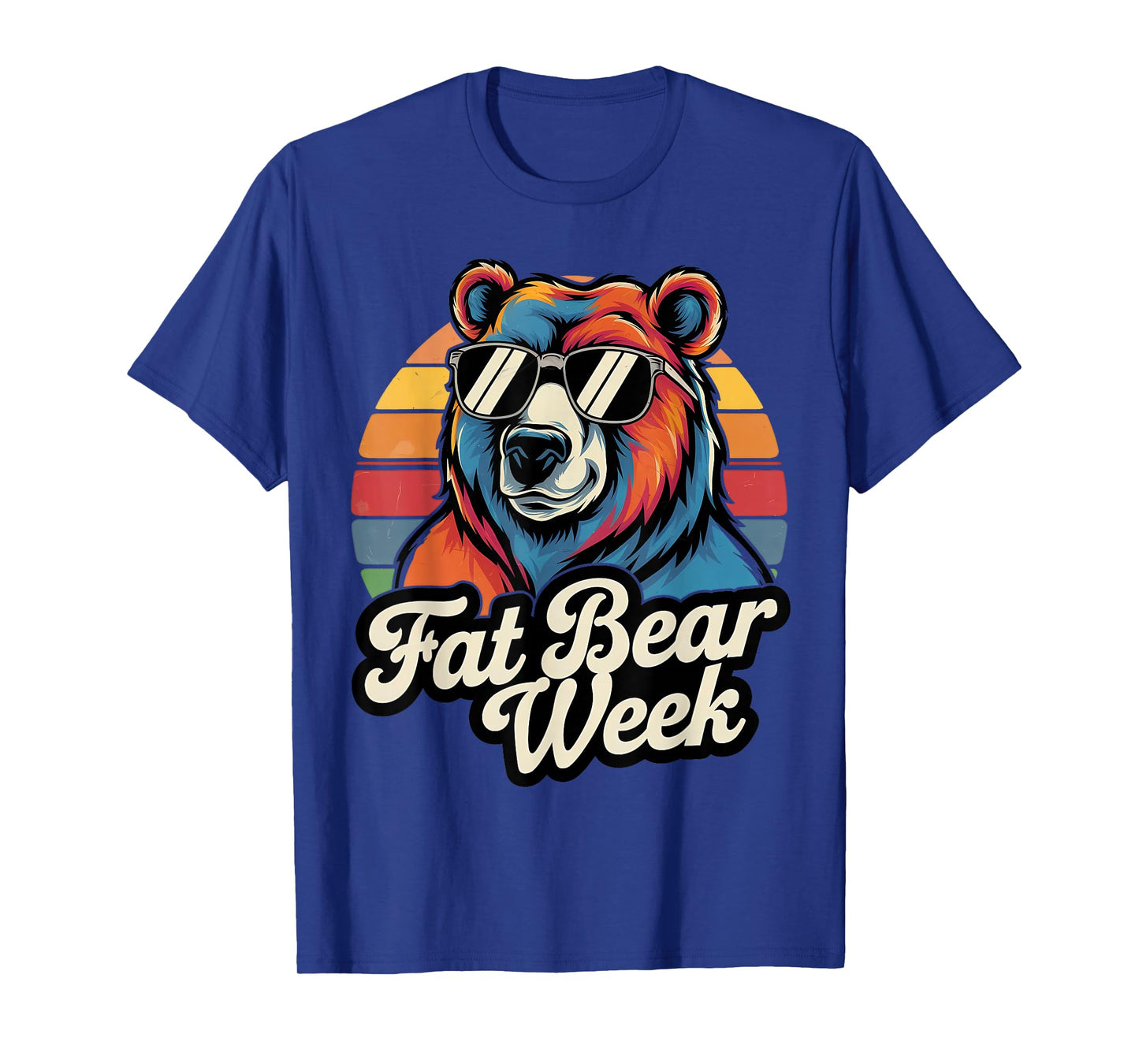 Fat Bear Week Retro Bear Sunglasses Nature Lovers T-Shirt
