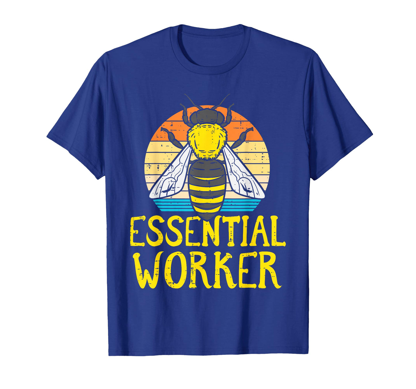 Essential Worker Bee Retro Nature Environment Men Women Kids T-Shirt