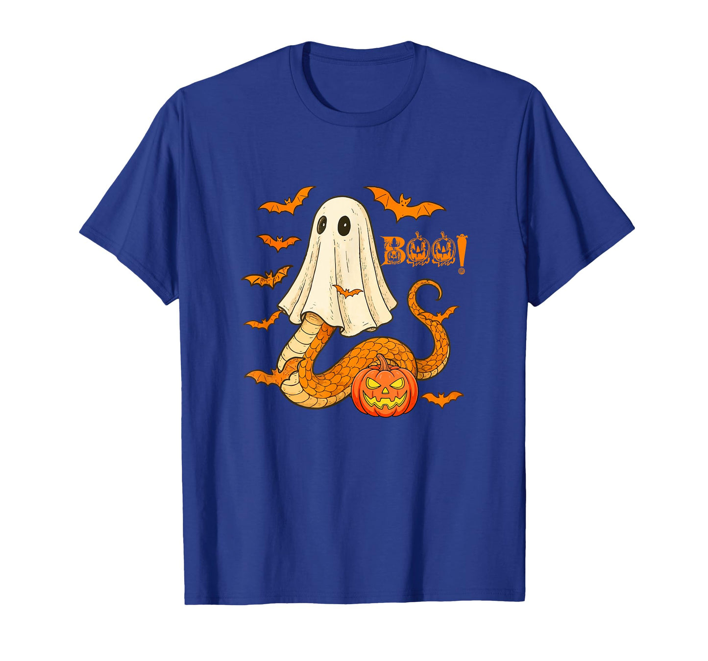 Boo Halloween Snake Cosplay Ghost Costume Animal Lover T-Shirt