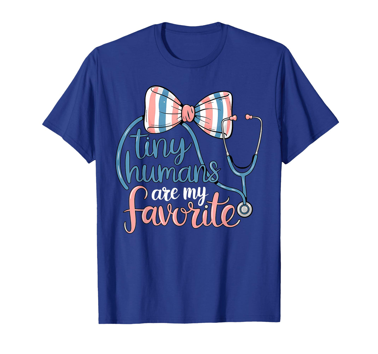 Stethoscope Bow Baby Blanket Tiny Humans Are My Favorite MBU T-Shirt