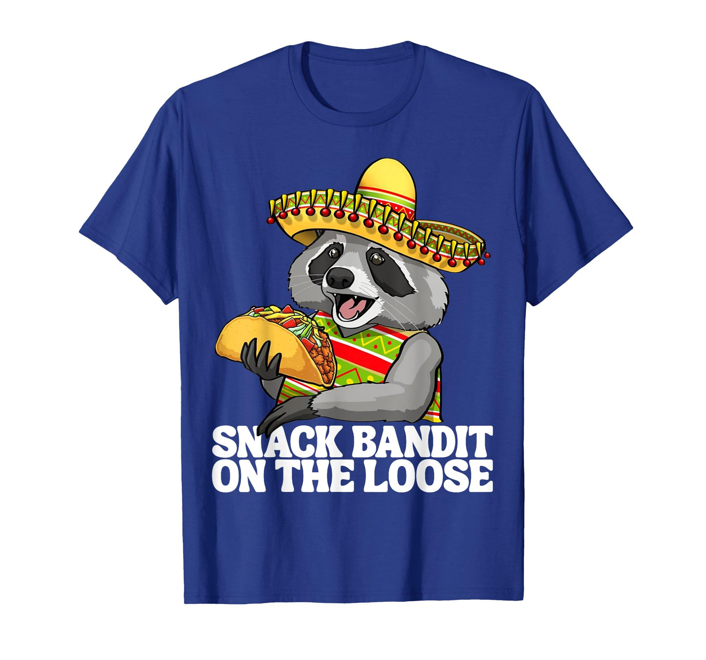 Mexican Raccoon Cinco De Mayo Funny Cute Eating Taco T-Shirt