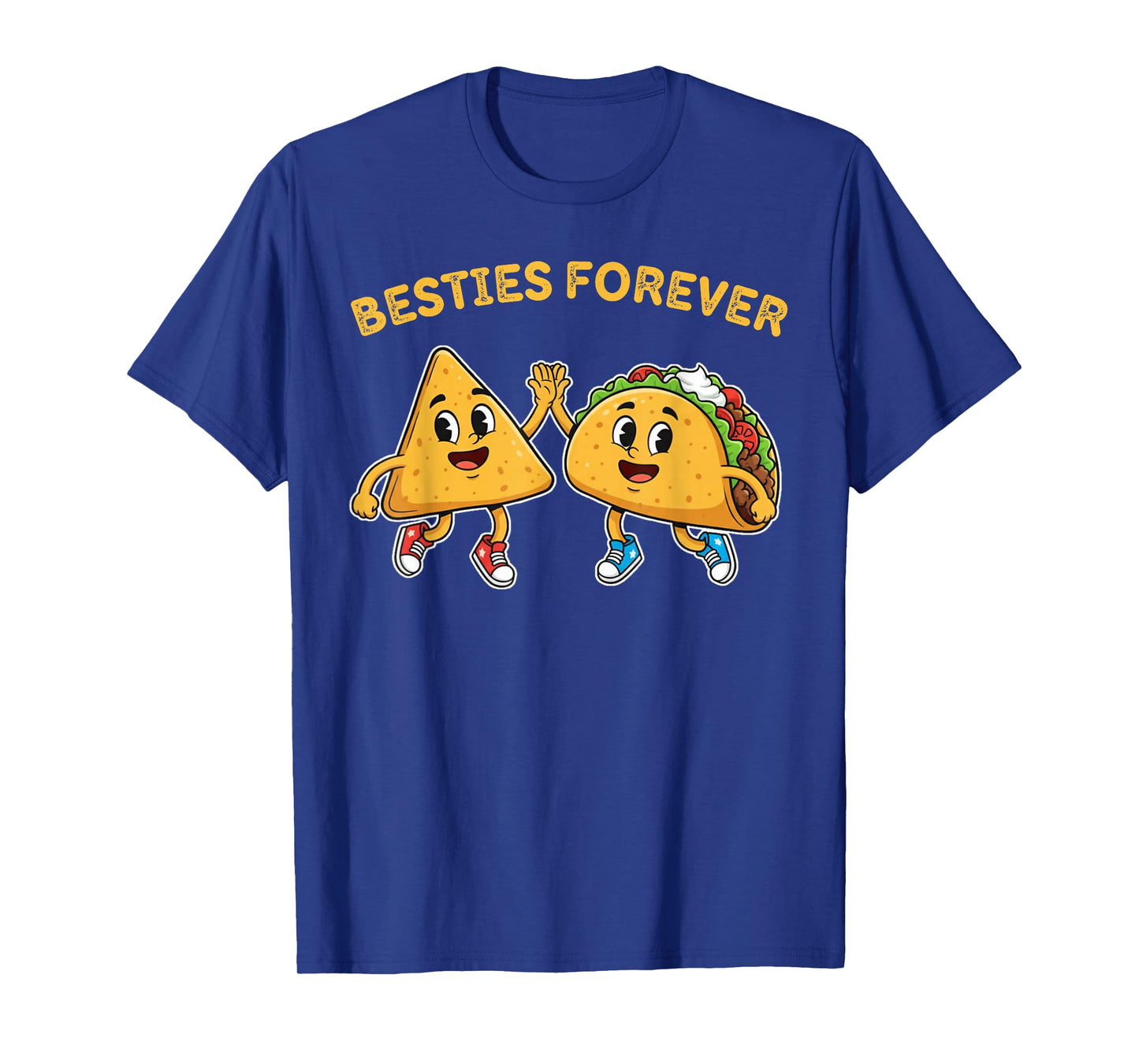 Besties Forever Nachos Tacos Kawaii for Kids Boys Girls T-Shirt