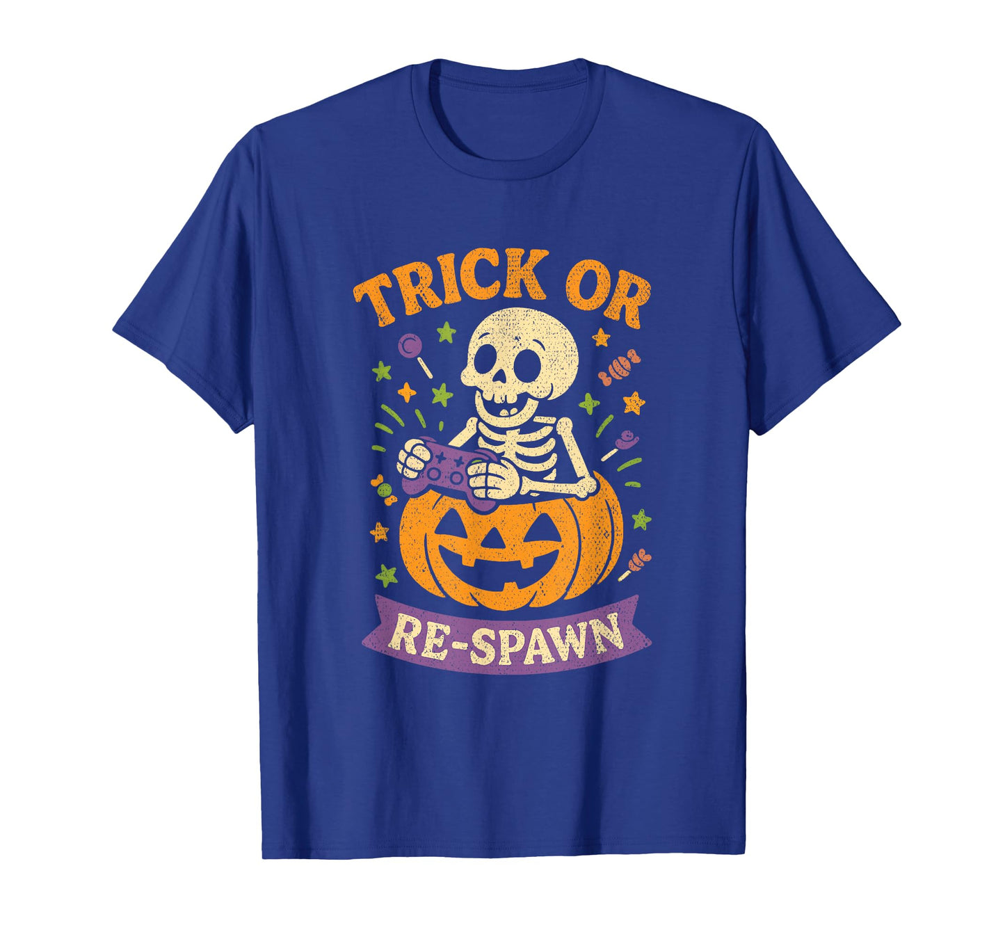 Halloween Skeleton Gamer T-Shirt