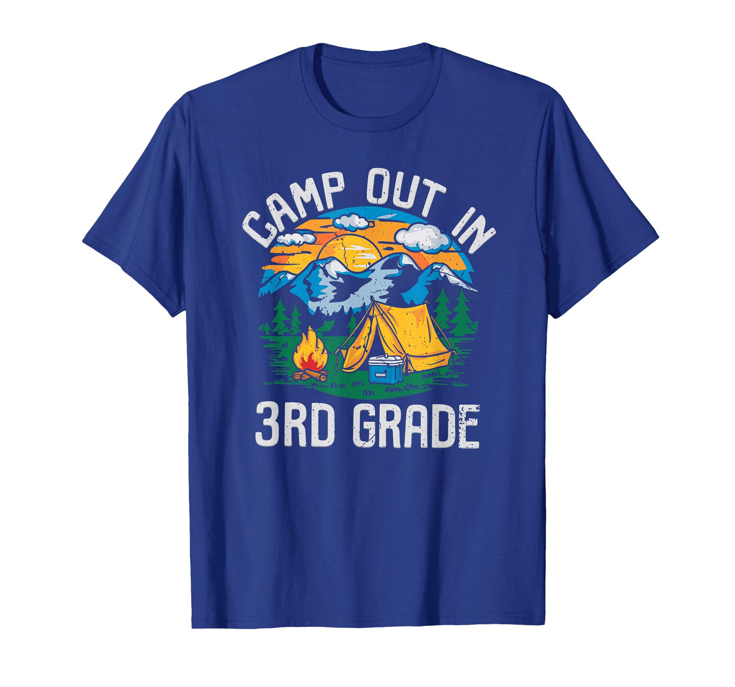 Camp out In 3rd Grade Funny Camping Nature Back to School T-Shirt