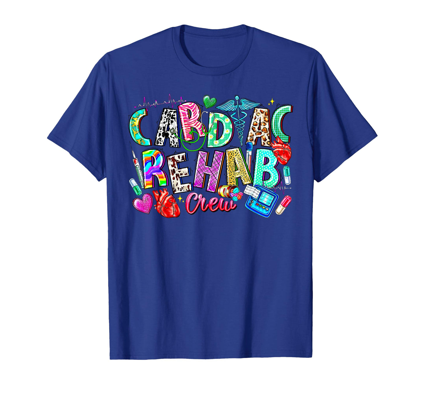Cardiac Rehab Crew Nurse Cardiologist Nursing EKG Technician T-Shirt