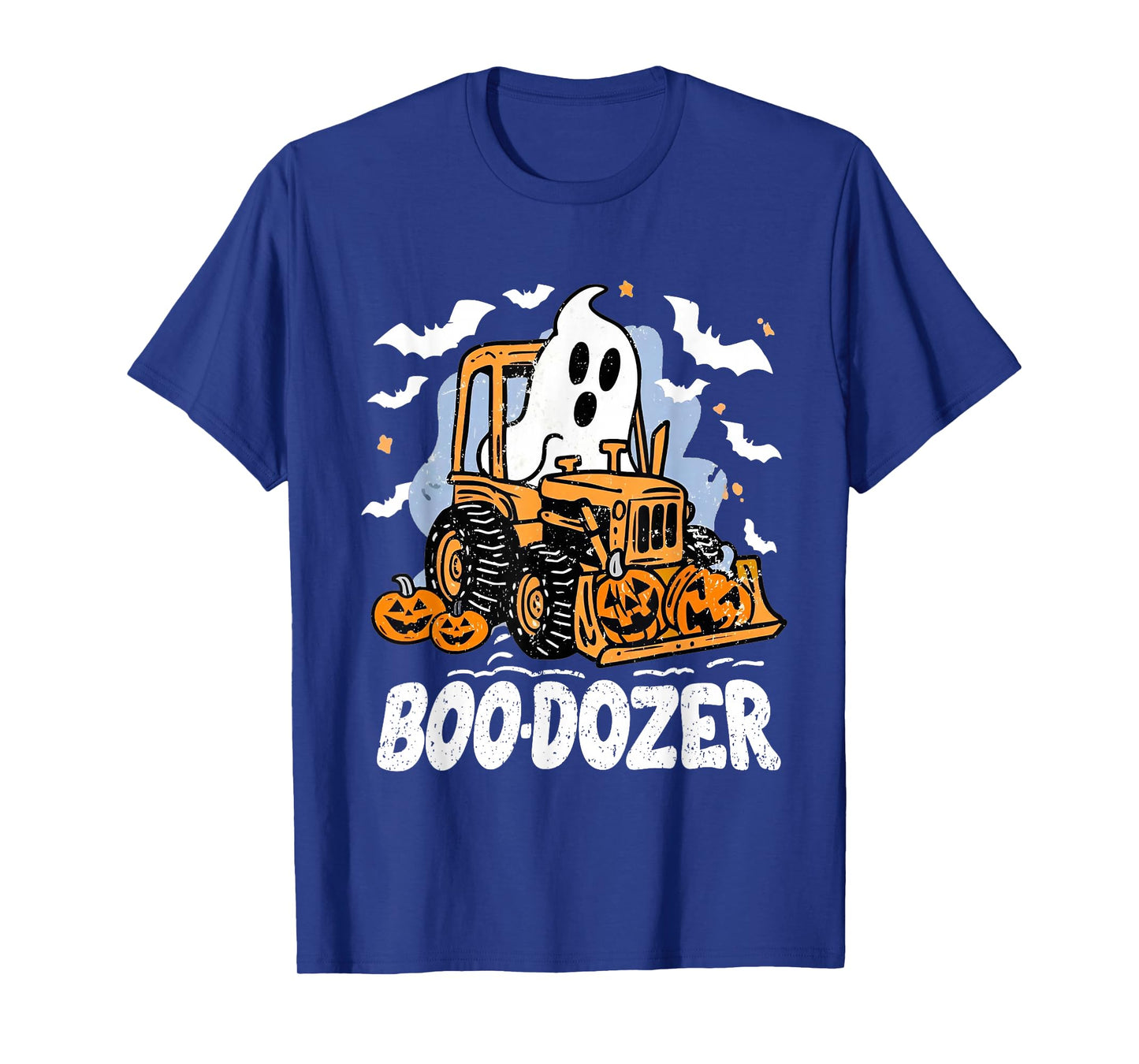 Boo-Dozer Ghost Halloween Construction Trucks Kids Boy T-Shirt