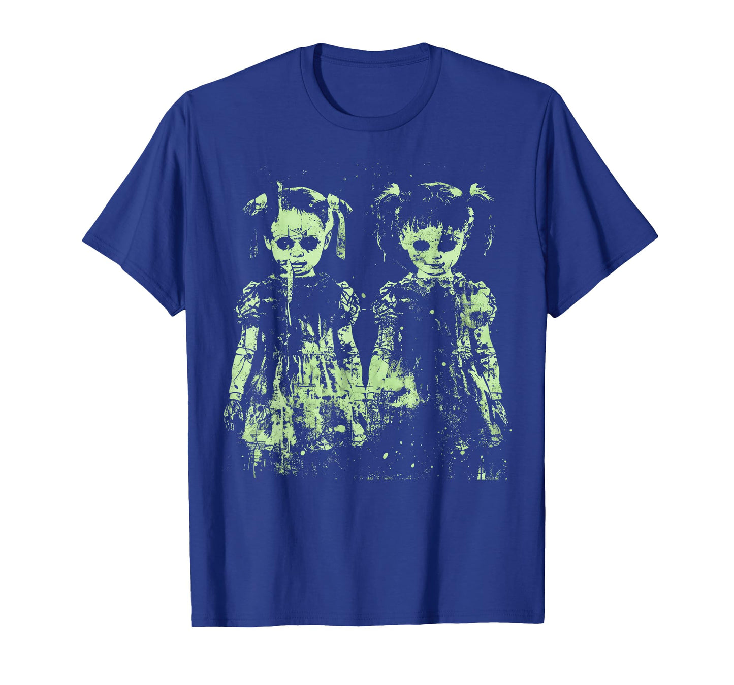 Horror Doll Creepy Cute Haunted Green Pastel Goth Alt Scary T-Shirt
