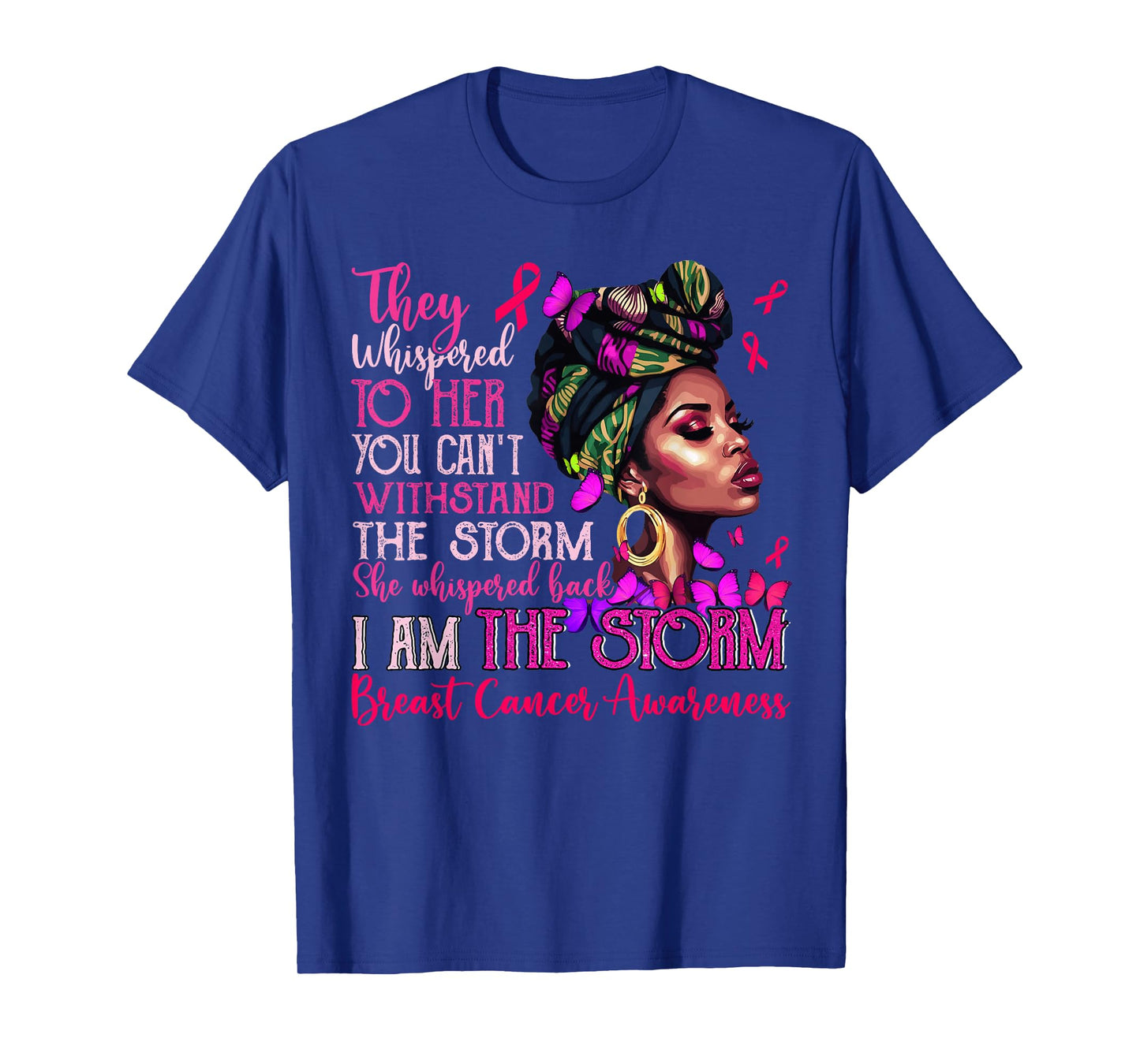 Vintage Motivational Support Breast Cancer Awareness Women T-Shirt