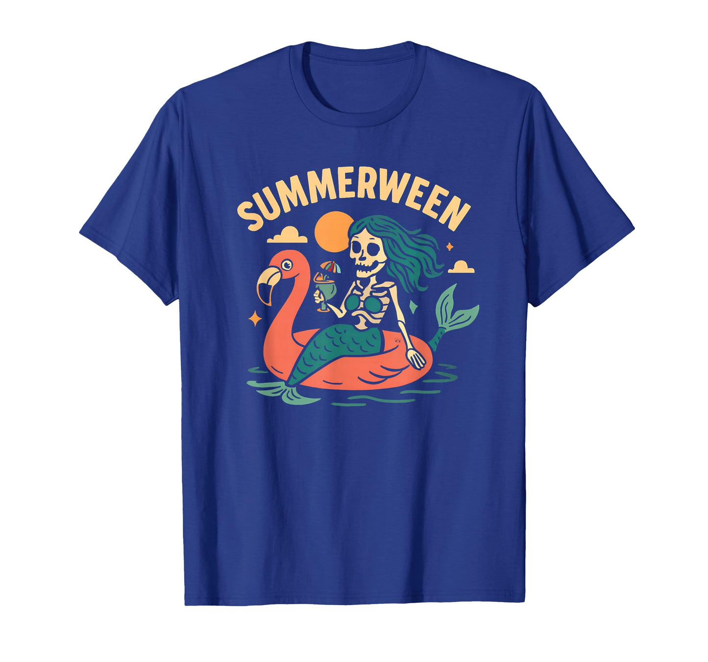 Summerween Summer Halloween Mermaid Summerween T-Shirt